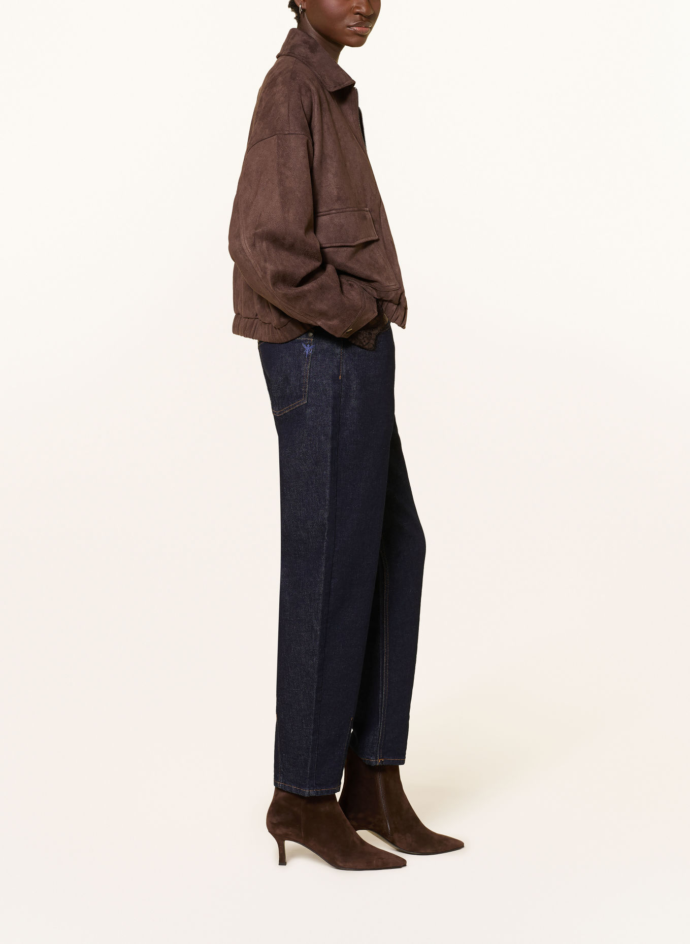 monari Barrel džíny: 751 dark denim
