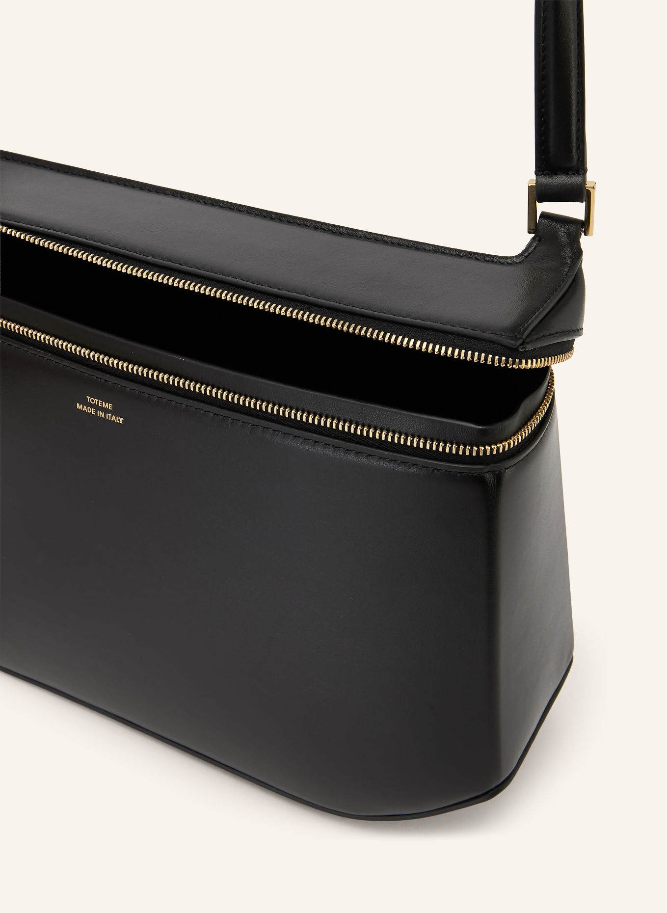 TOTEME Crossbody bag: BLACK / GOLD