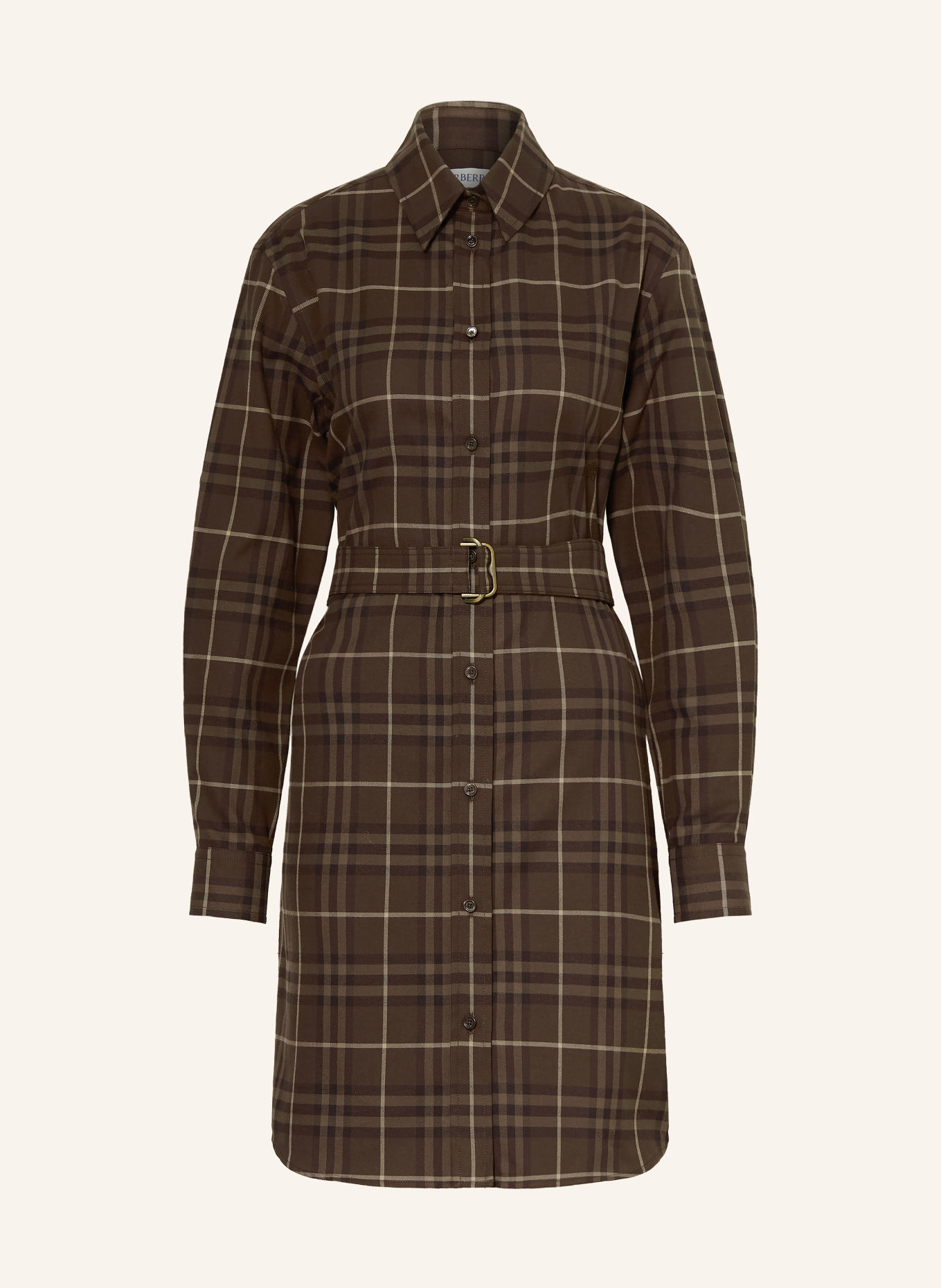 BURBERRY Rochie tip cămașă: MARO ÎNCHIS / MARO DESCHIS