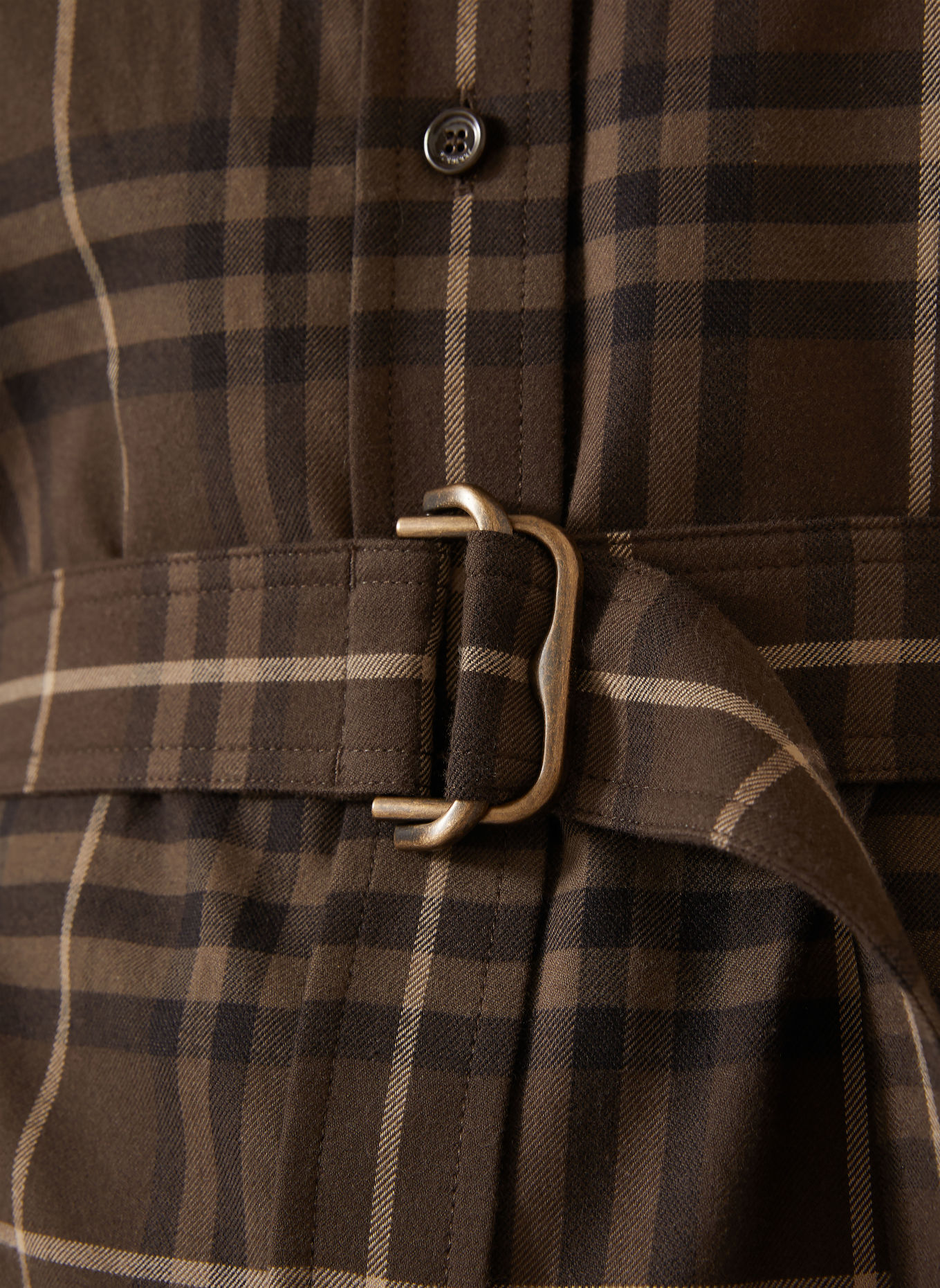 BURBERRY Rochie tip cămașă: MARO ÎNCHIS / MARO DESCHIS