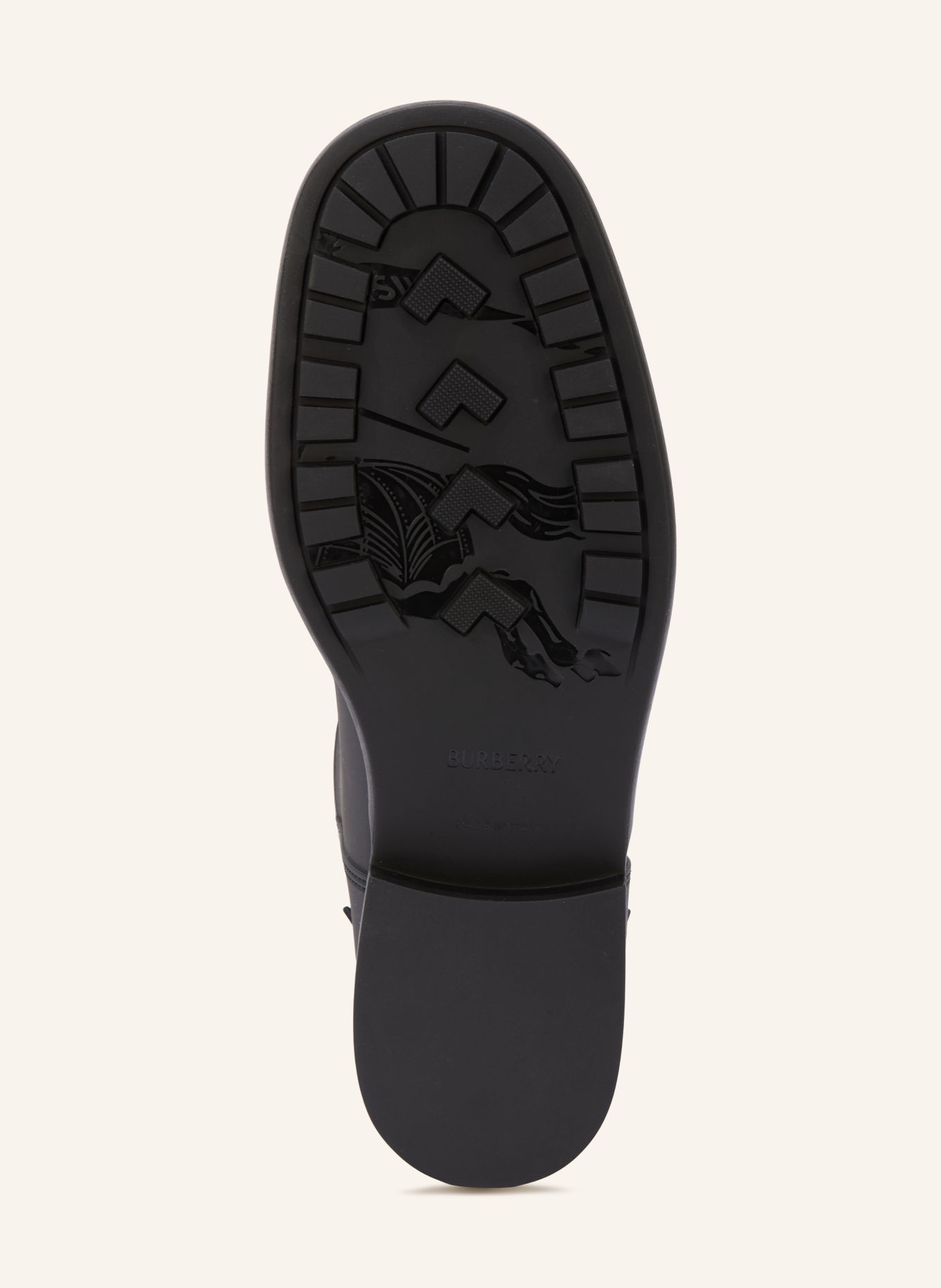 BURBERRY CAVALIER Rain boots: DARK BROWN / RED / BLACK