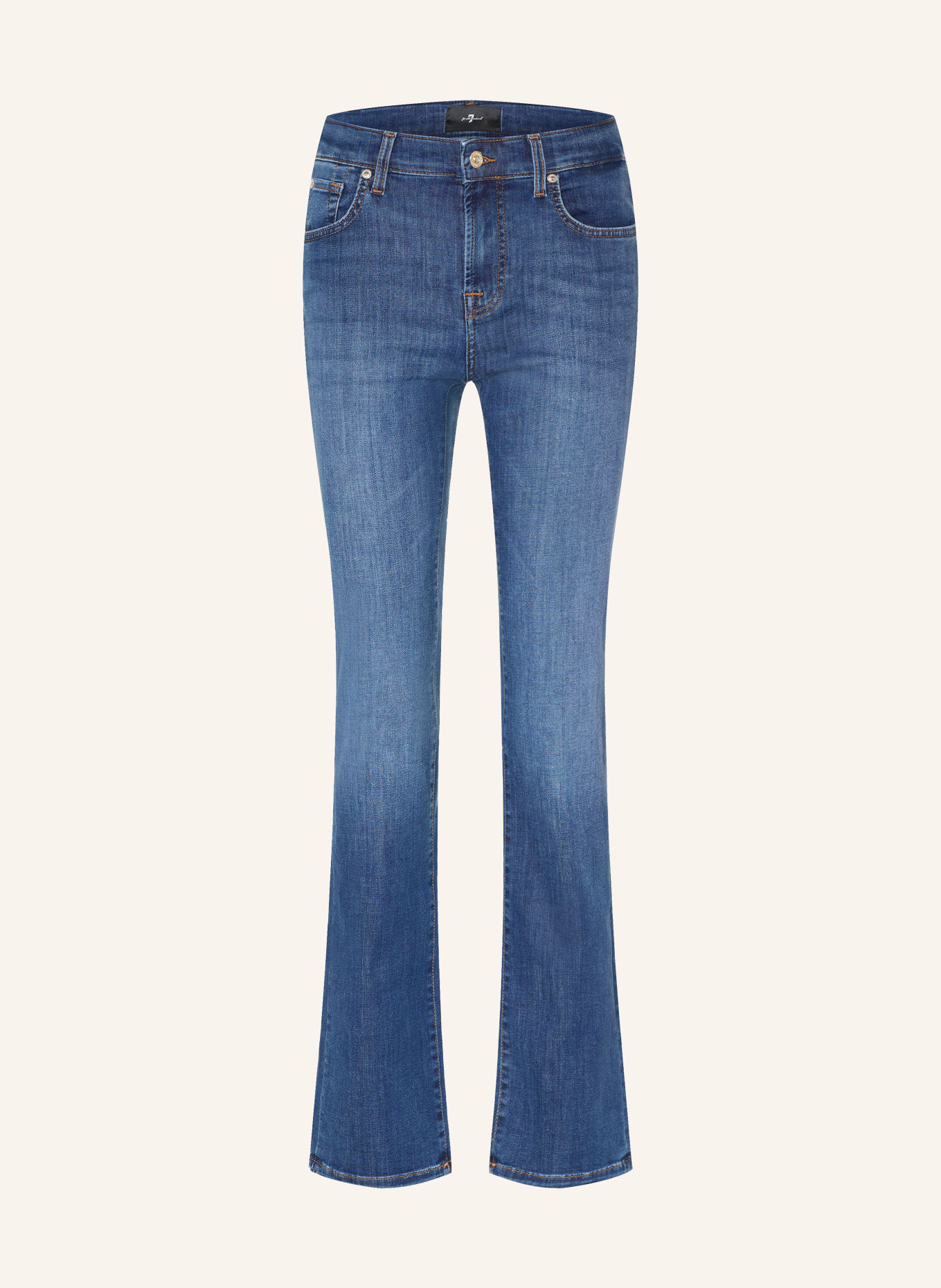 7 for all mankind Rovné džíny THE SLIM HALO: 1G7 Mid Blue