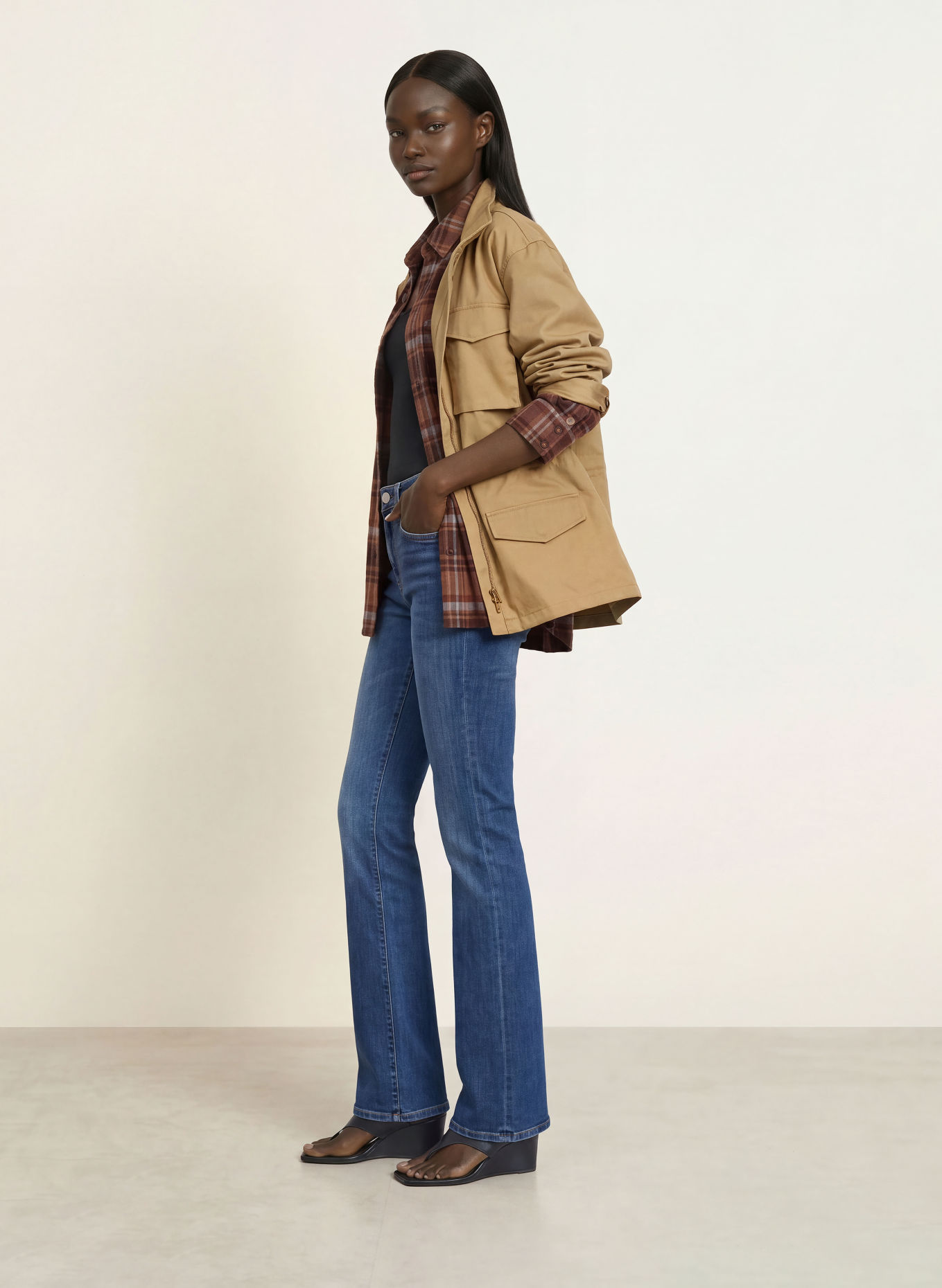 7 for all mankind Rovné džíny THE SLIM HALO: 1G7 Mid Blue