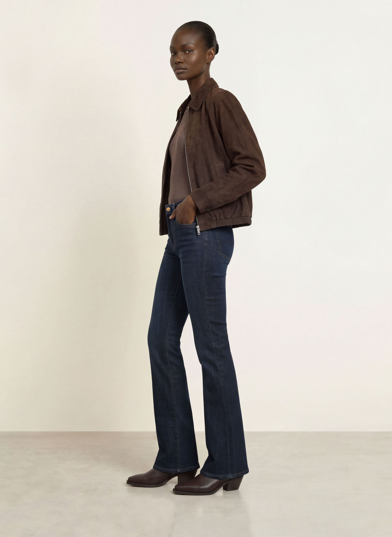 7 for all mankind Bootcut Jeans THE LEGGY BOOTCUT: 1G6 Dark Blue