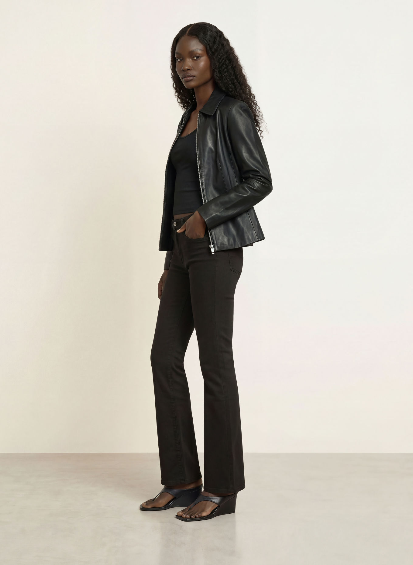 7 for all mankind Bootcut jeans THE LEGGY BOOTCUT: NOI Black