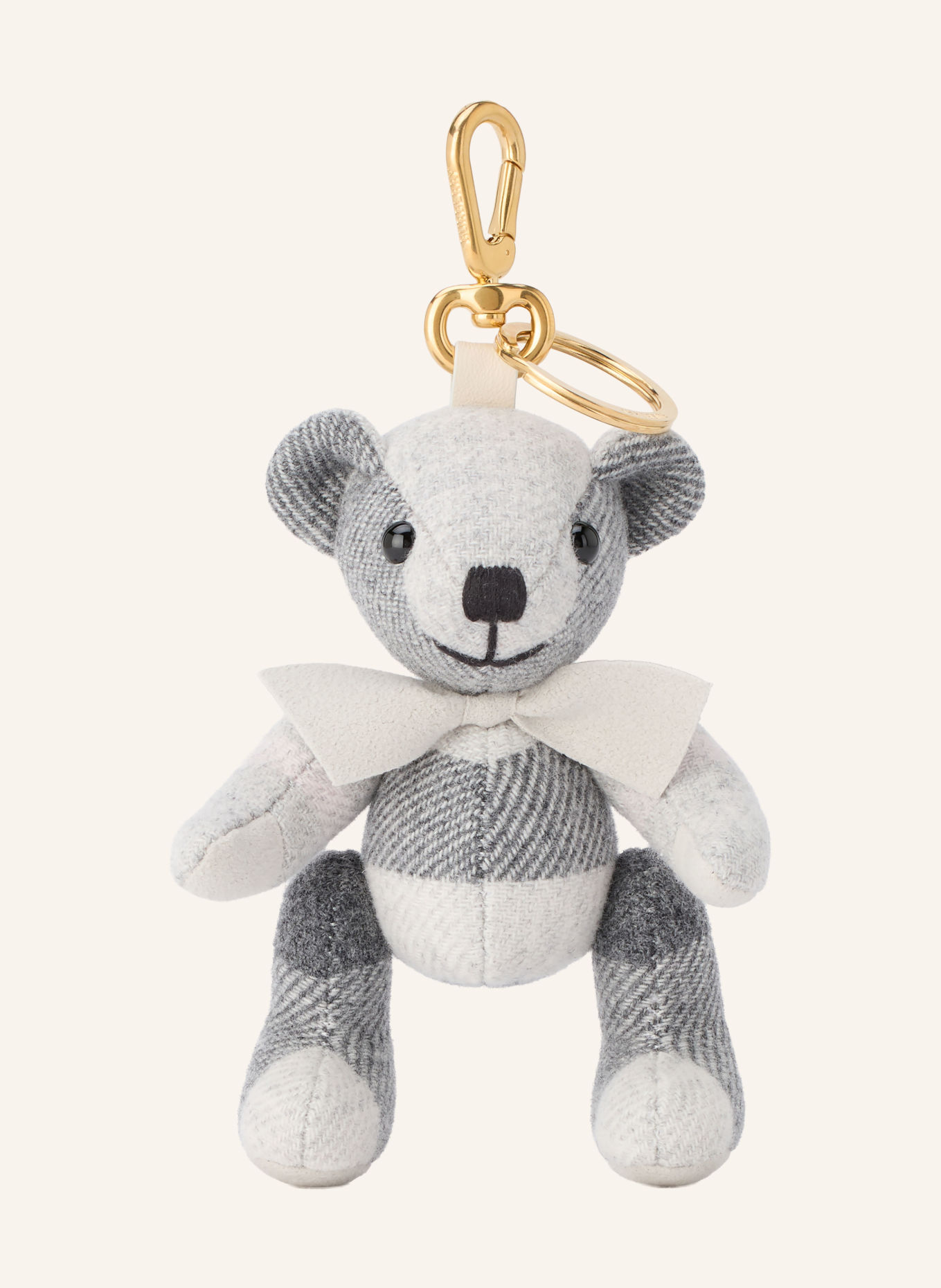 BURBERRY Taschenanhänger THOMAS: HELLGRAU / GRAU