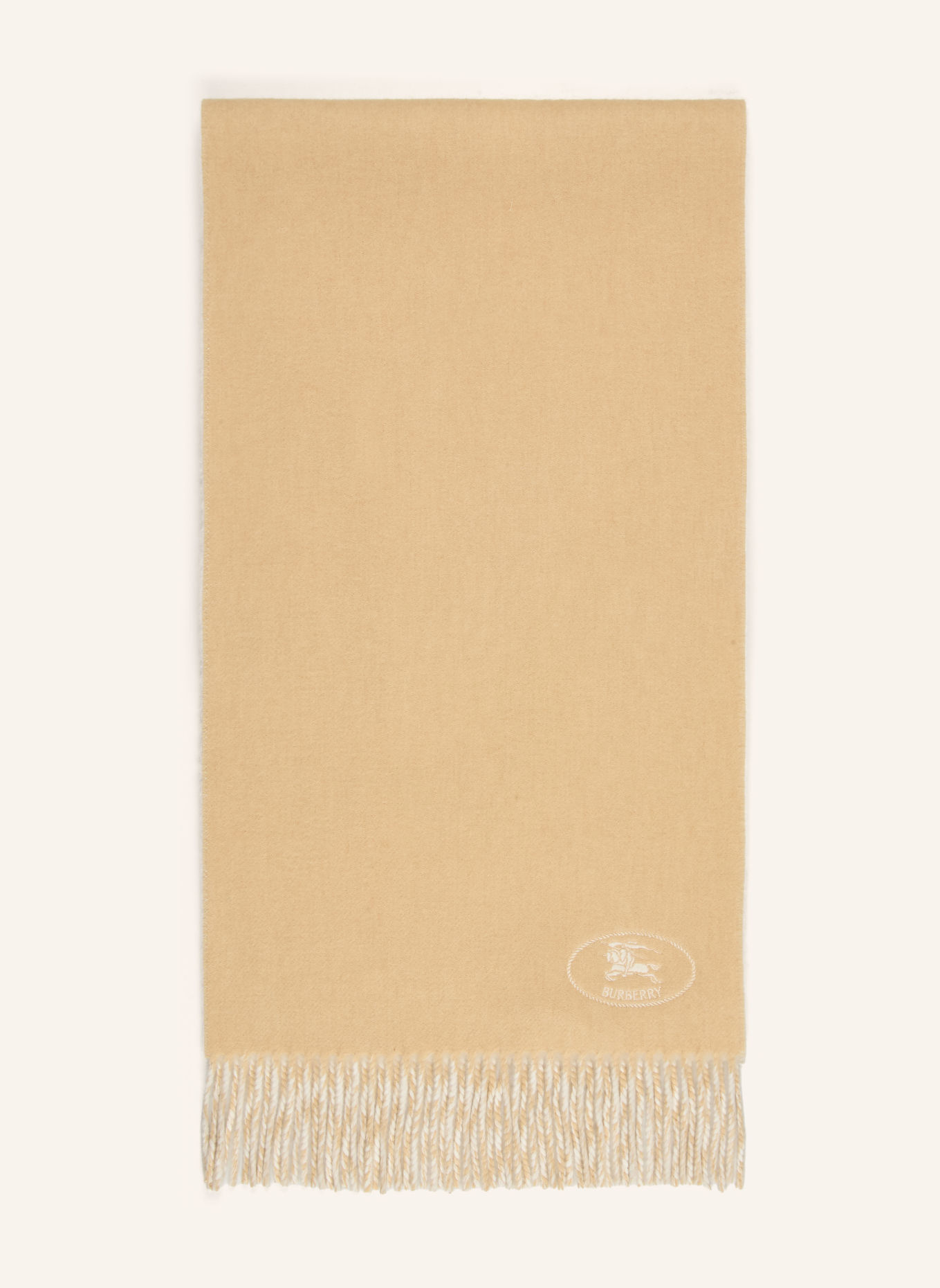 BURBERRY Cashmere-Schal: HELLBRAUN / CAMEL