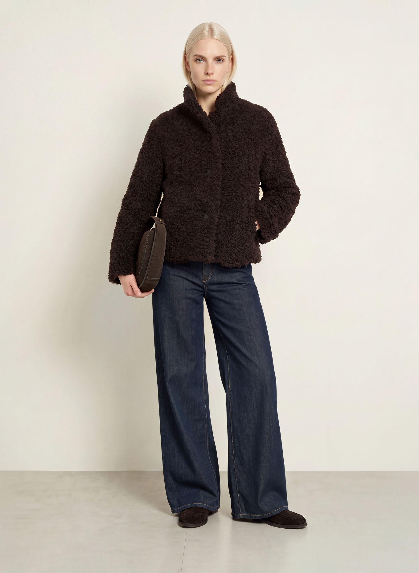 s.Oliver Teddyfell-Jacke: DUNKELBRAUN