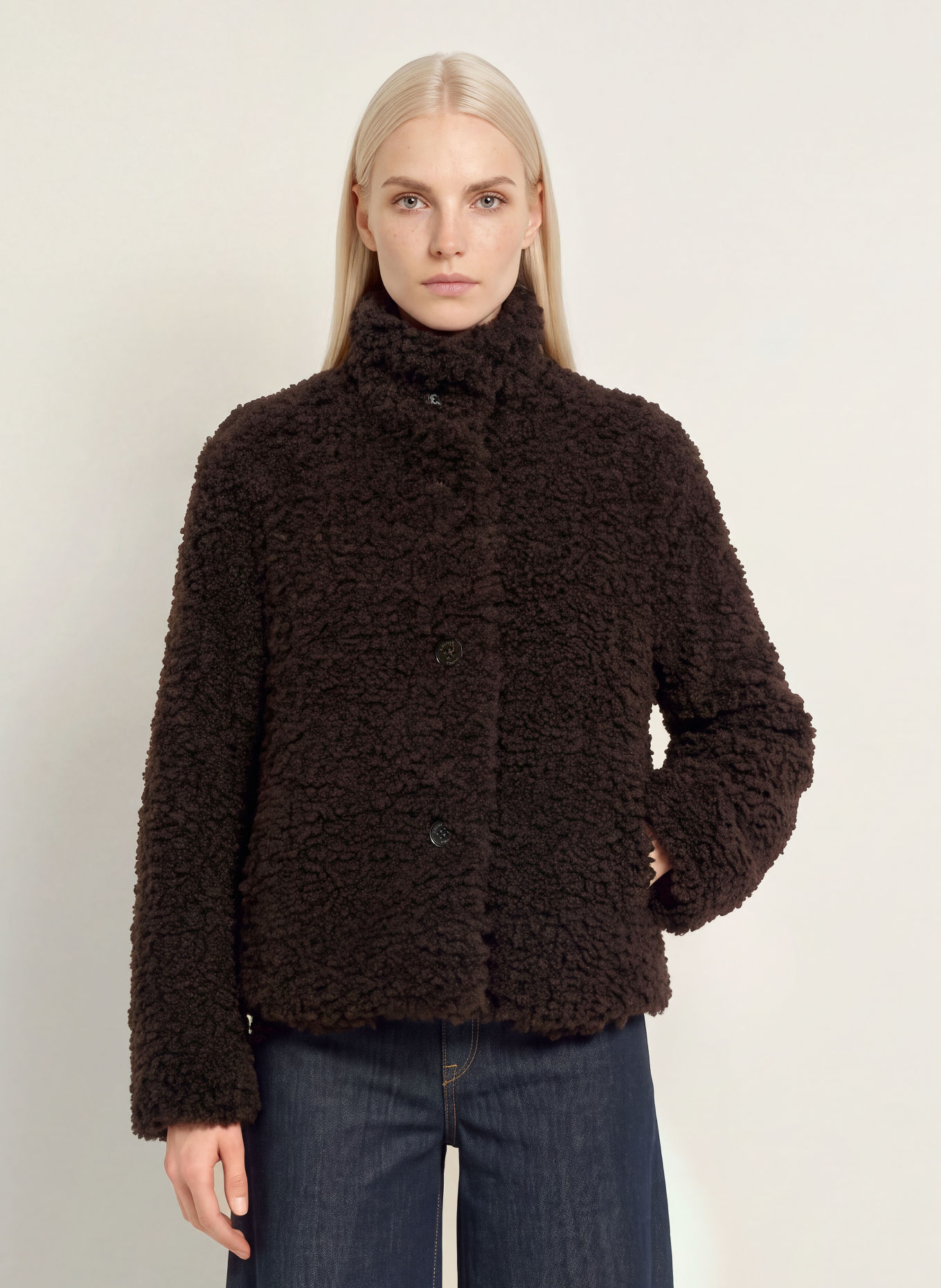 s.Oliver Teddyfell-Jacke: DUNKELBRAUN