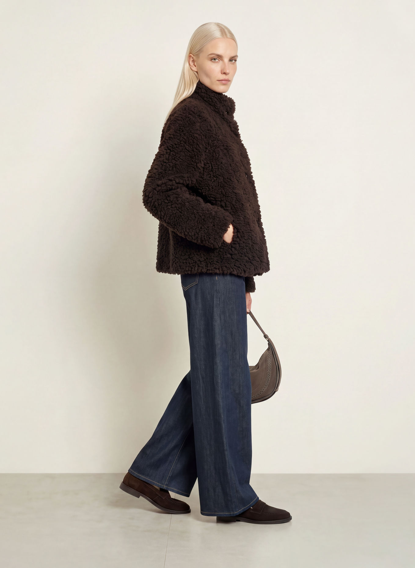 s.Oliver Teddyfell-Jacke: DUNKELBRAUN