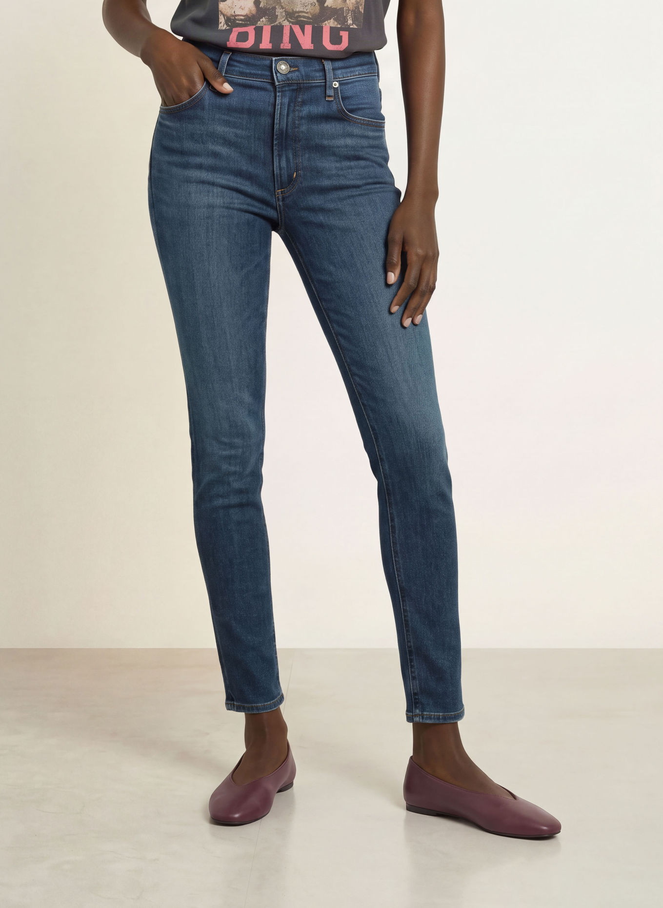 CITIZENS of HUMANITY Skinny Jeans SLOLANE: prvan provance (dk ind)