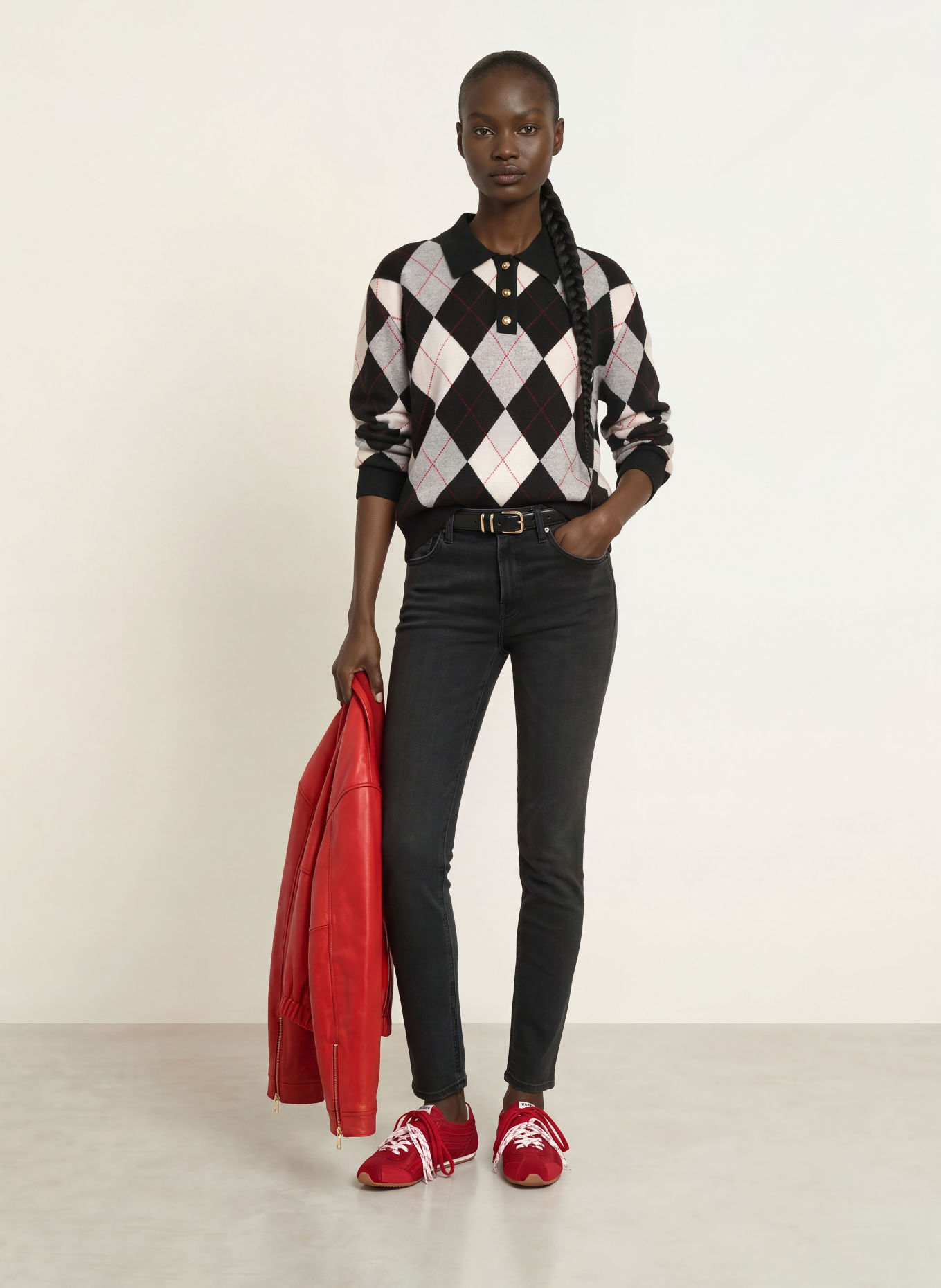 CITIZENS of HUMANITY Skinny Jeans SLOLANE: REFLE REFLECTION (WASHED BLACK)