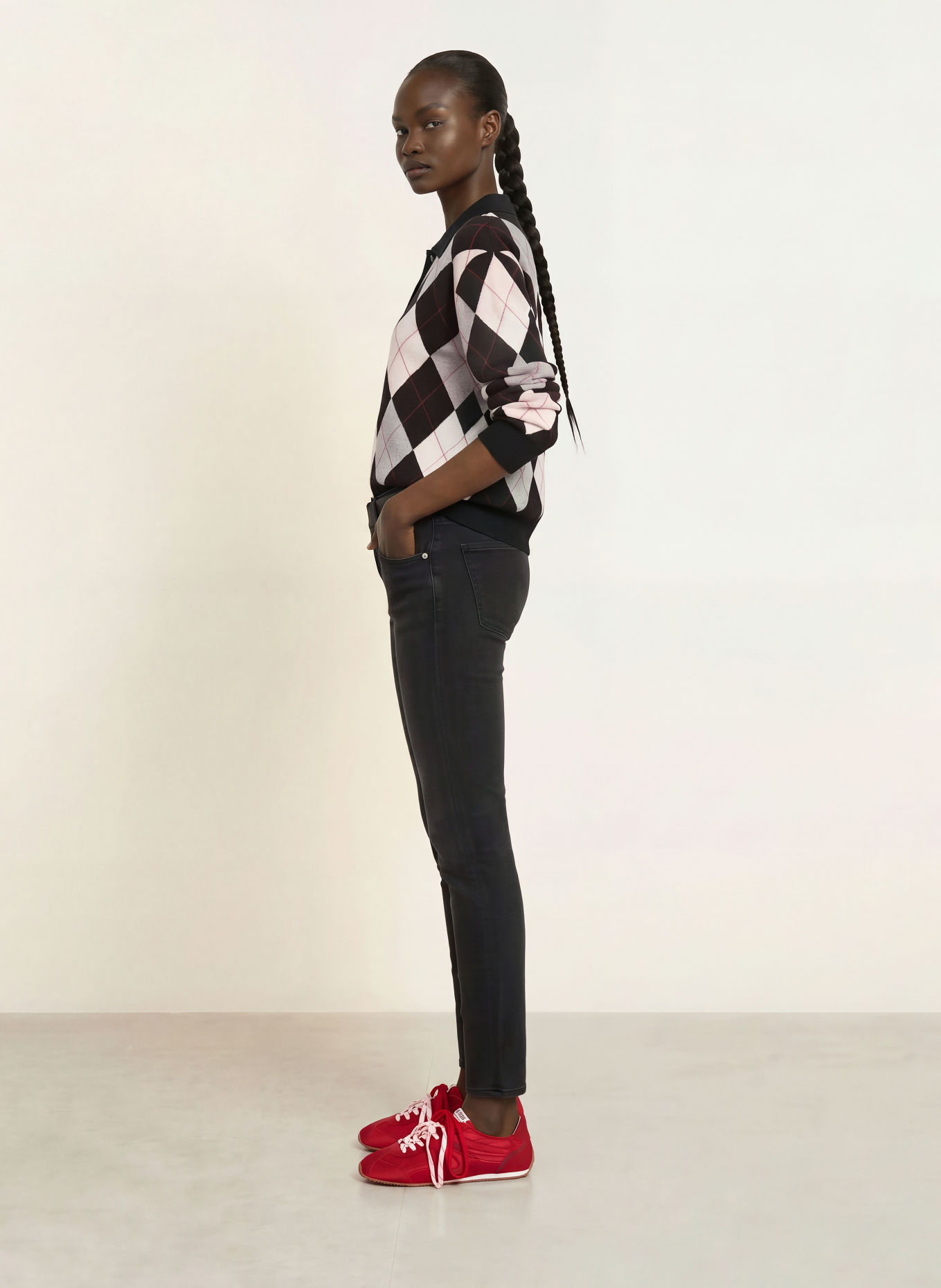 CITIZENS of HUMANITY Skinny Jeans SLOLANE: REFLE REFLECTION (WASHED BLACK)