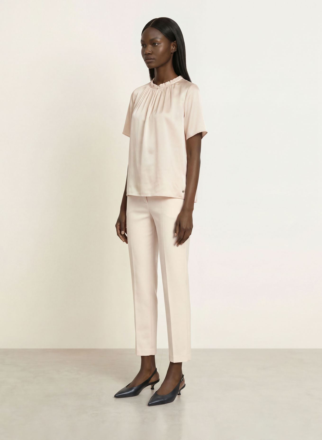 MARC CAIN Blusenshirt aus Seide: 153 Magnolia