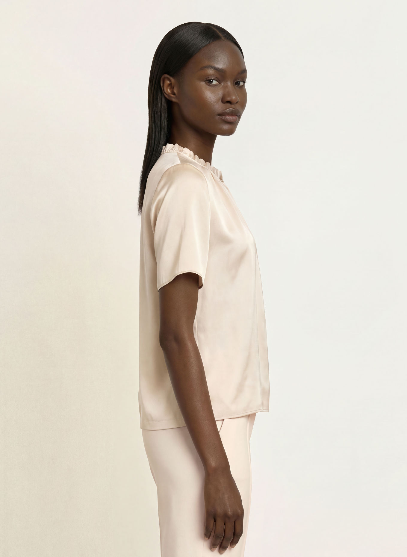 MARC CAIN Blusenshirt aus Seide: 153 Magnolia