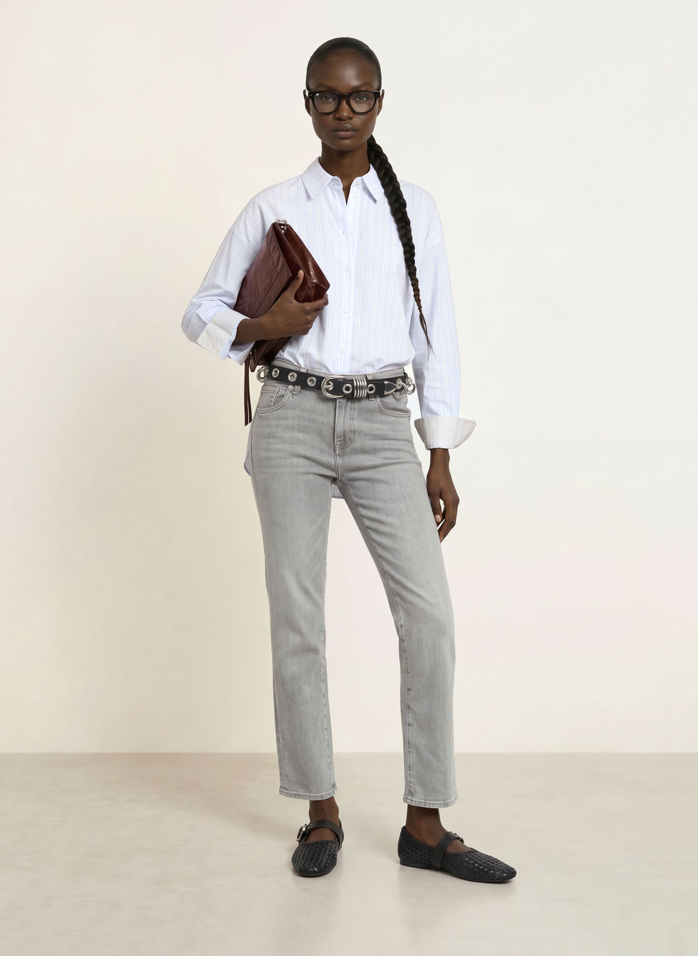 7 for all mankind Straight jeans CALIE: 45F MOON SHADOW