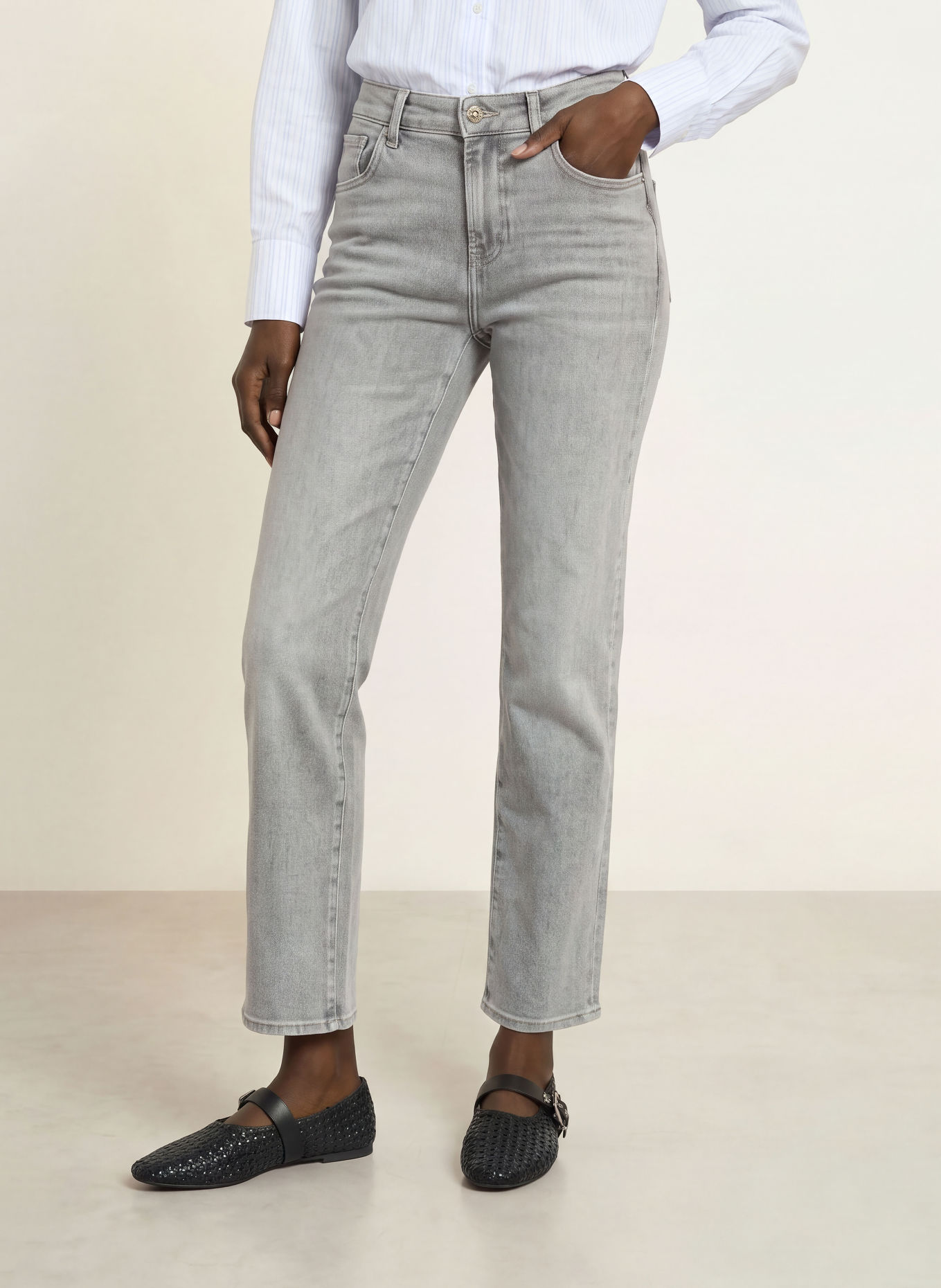 7 for all mankind Straight jeans CALIE: 45F MOON SHADOW