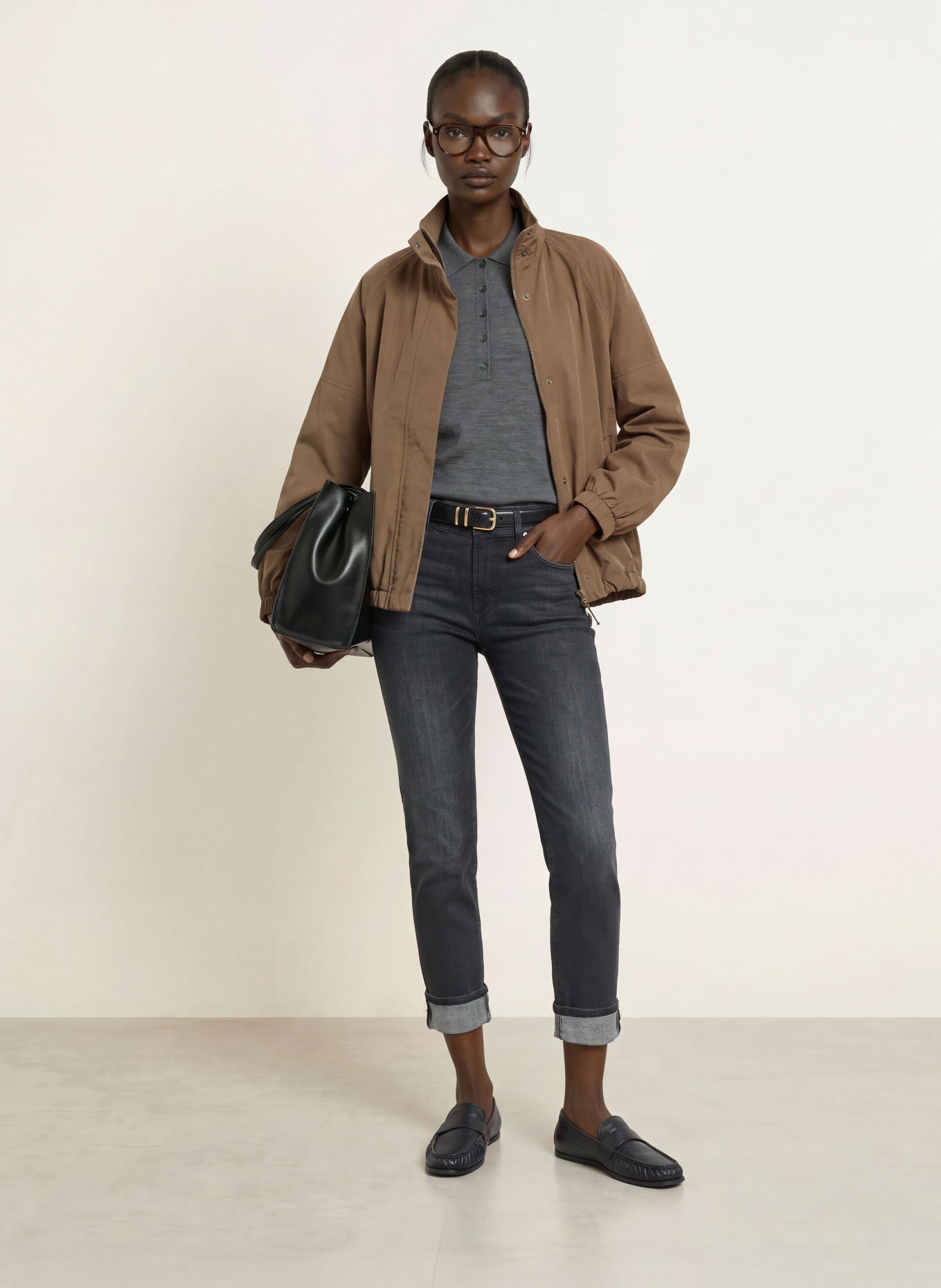7 for all mankind Skinny jeans RELAXED SKINNY: 45O BLACKOUT