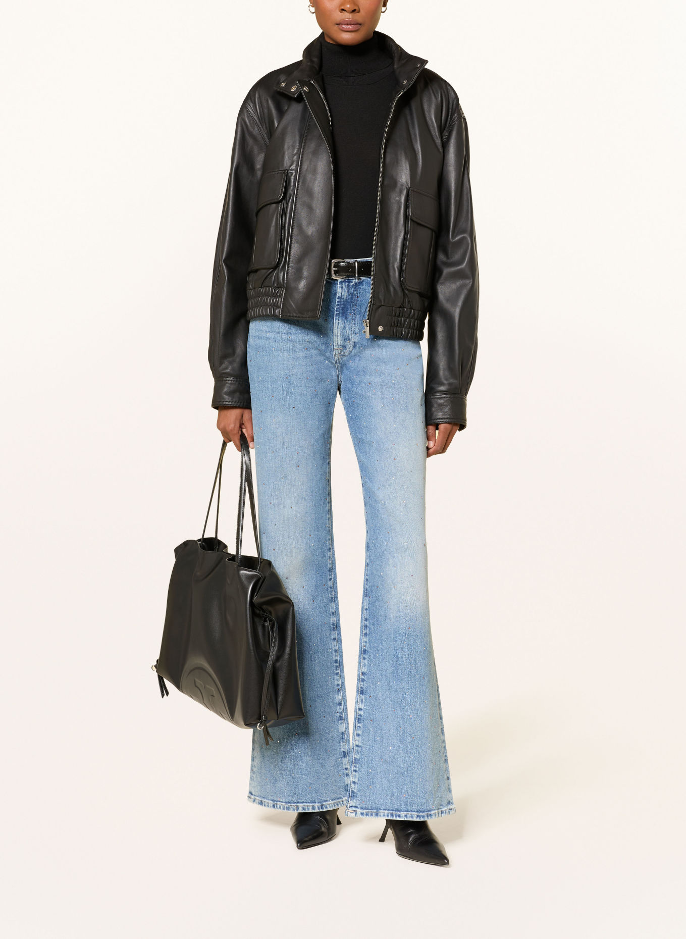 7 for all mankind Bootcut Jeans MODERN DOJO mit Schmucksteinen: 43N SPRINKLE