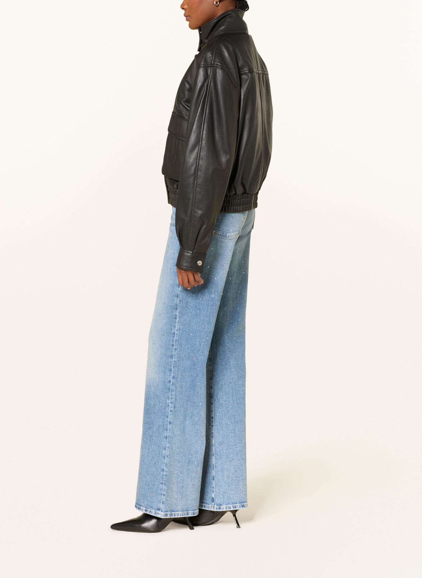 7 for all mankind Bootcut Jeans MODERN DOJO mit Schmucksteinen: 43N SPRINKLE