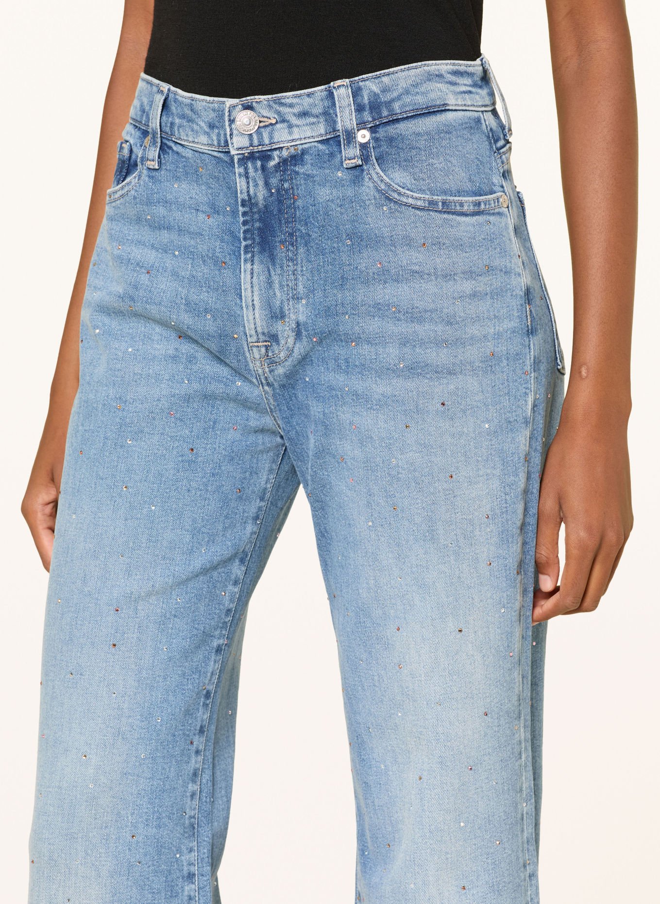 7 for all mankind Bootcut Jeans MODERN DOJO mit Schmucksteinen: 43N SPRINKLE
