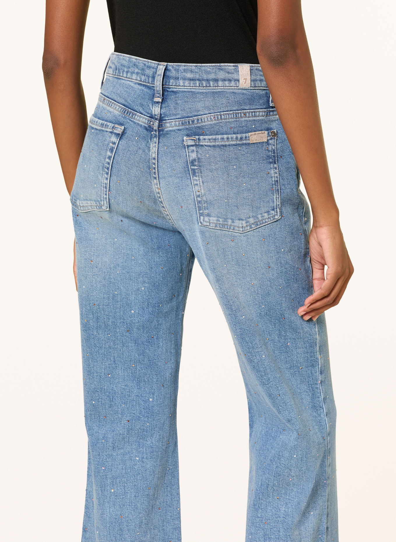 7 for all mankind Bootcut Jeans MODERN DOJO mit Schmucksteinen: 43N SPRINKLE