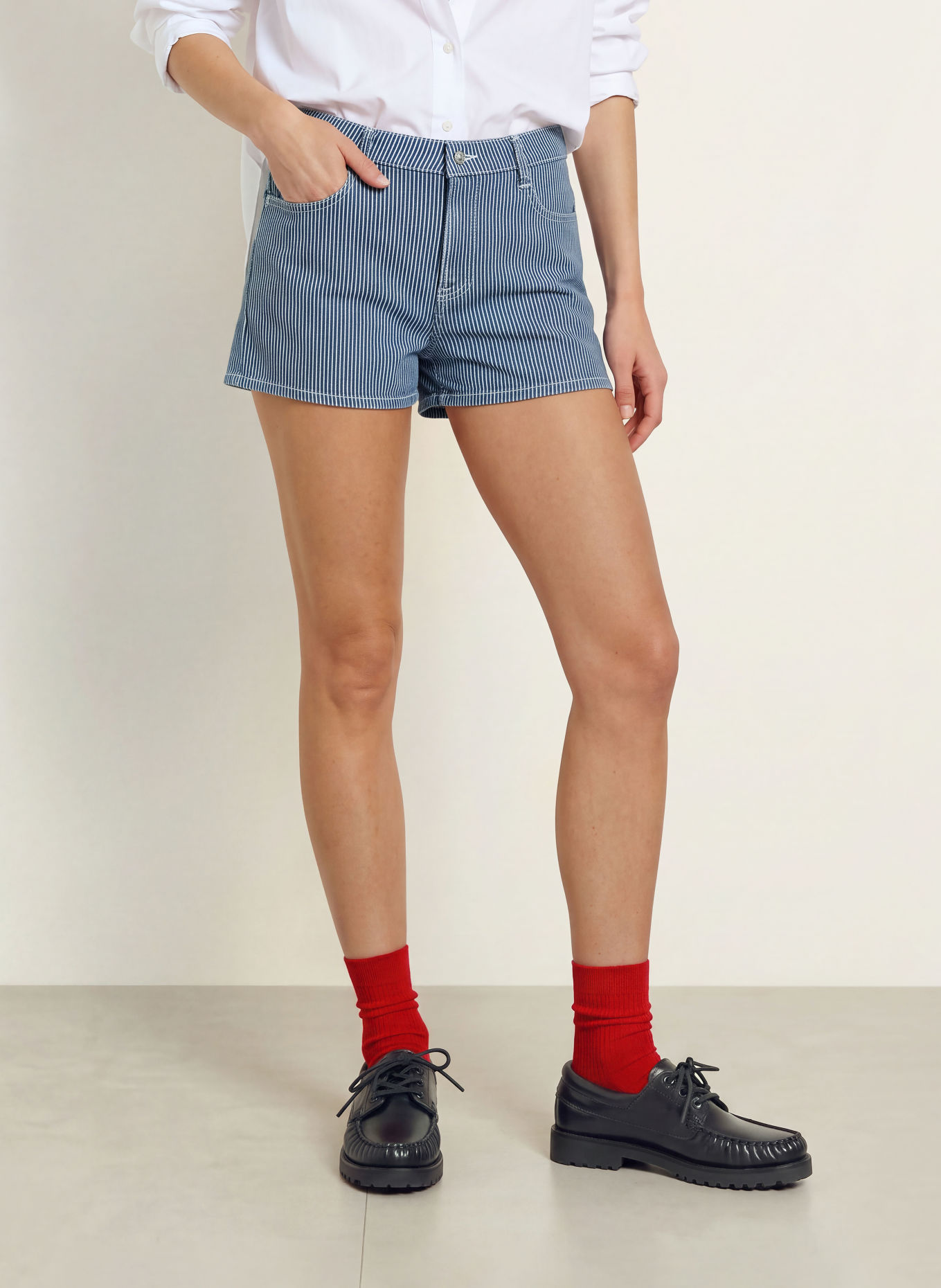 7 for all mankind Jeansshorts EASY: 43T PORTSIDE