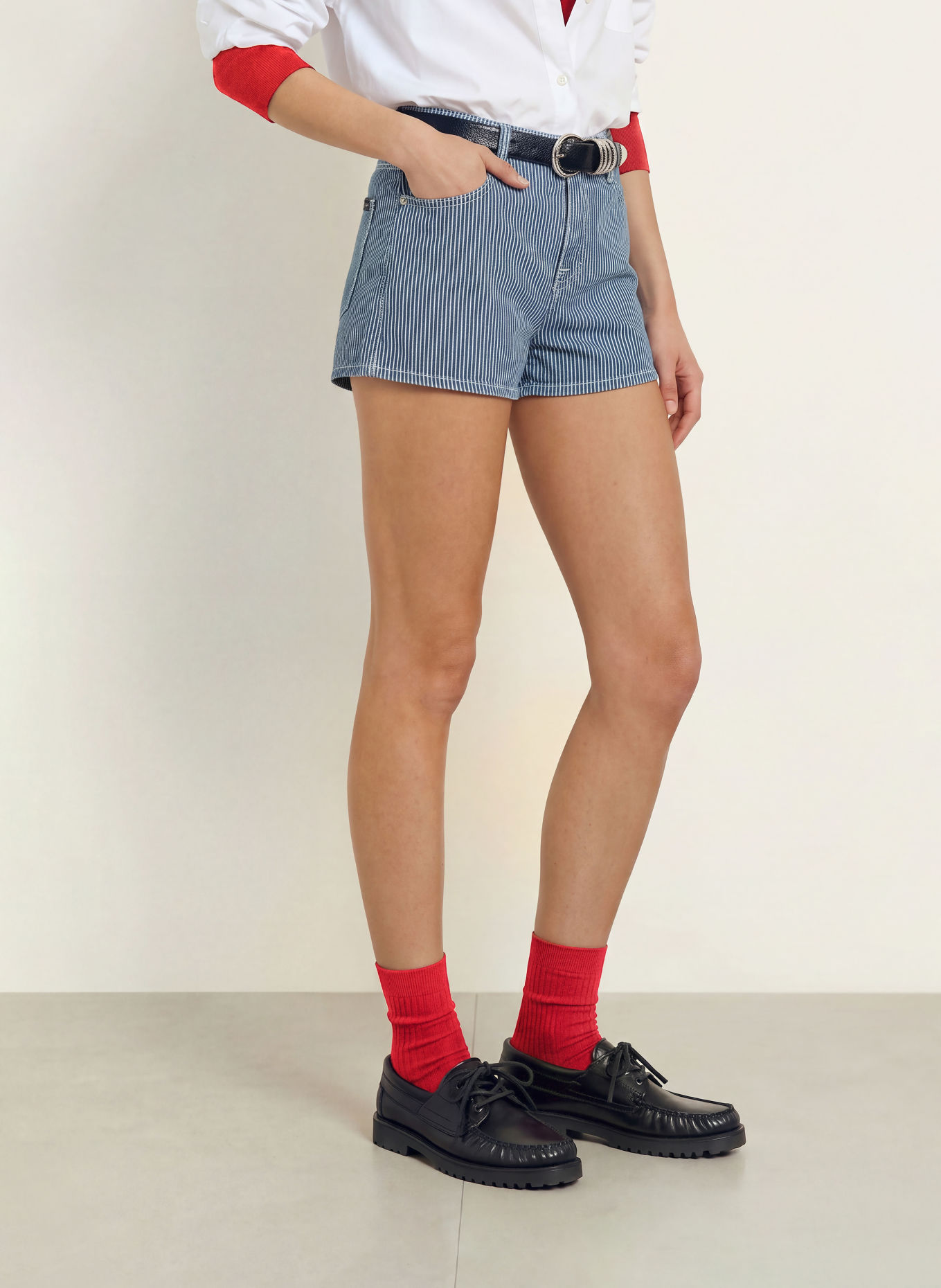 7 for all mankind Jeansshorts EASY: 43T PORTSIDE