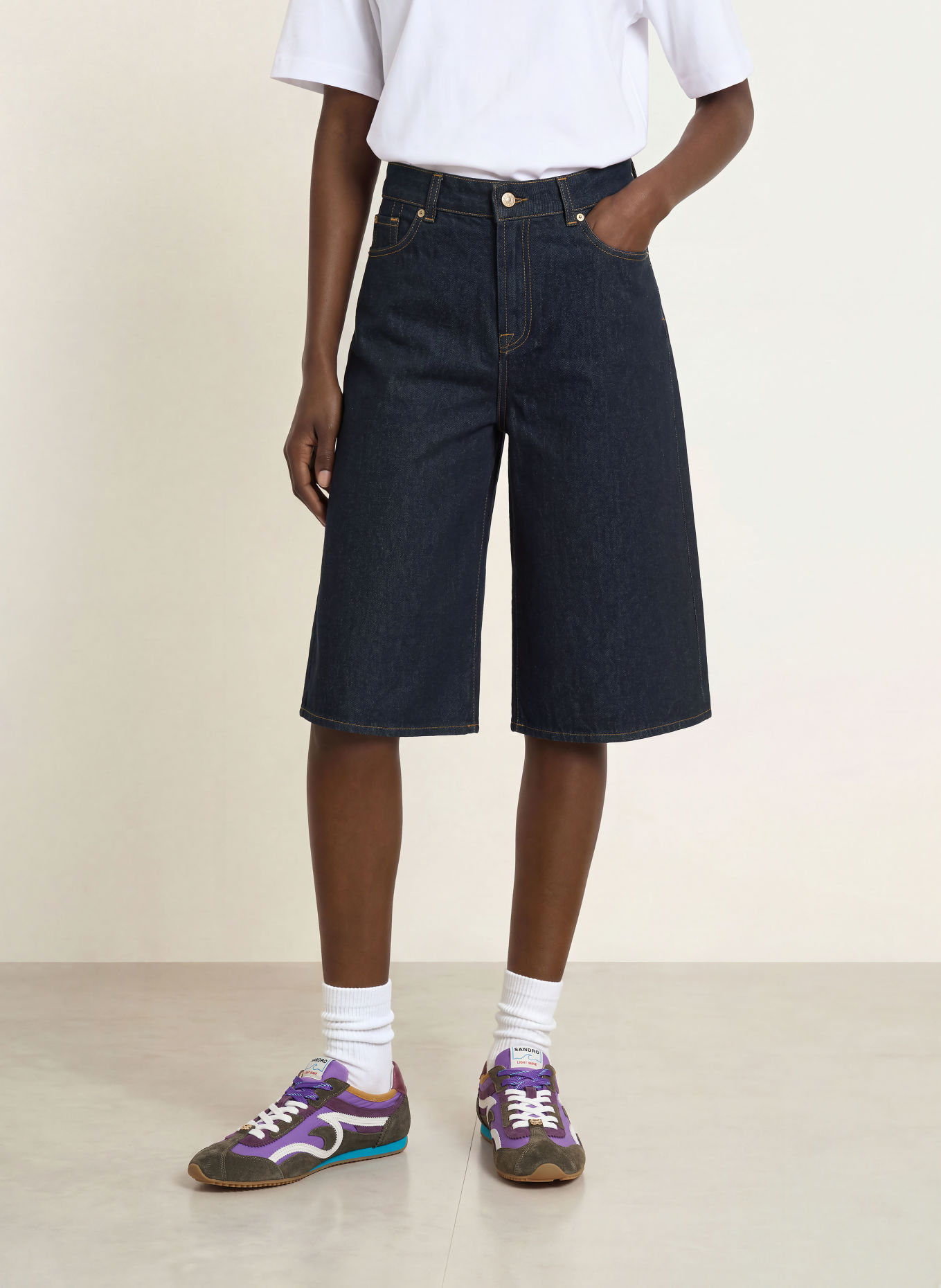 7 for all mankind Jeans-Bermudas CULOTTE: 45B HALFNIGHT