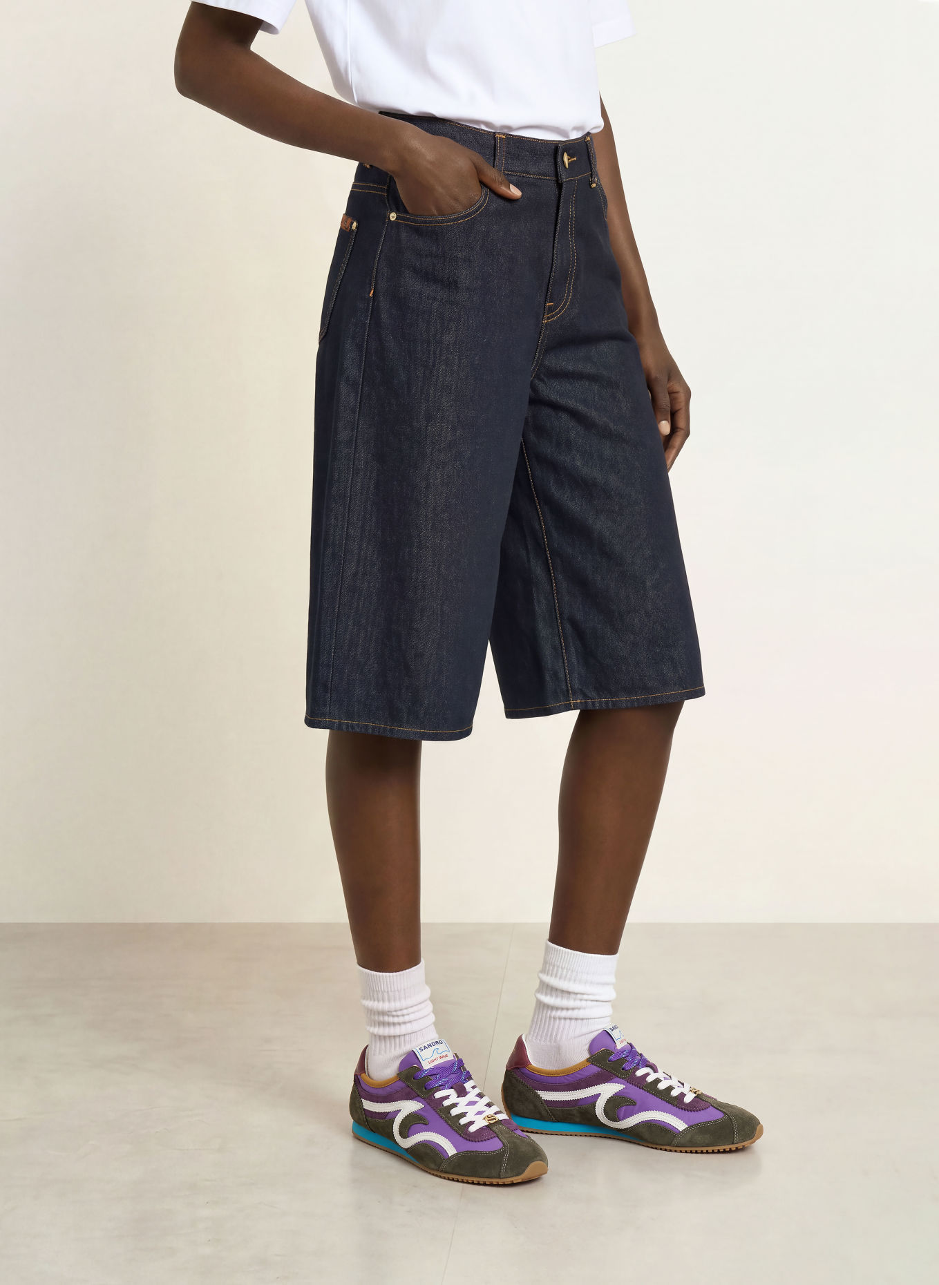 7 for all mankind Jeans-Bermudas CULOTTE: 45B HALFNIGHT