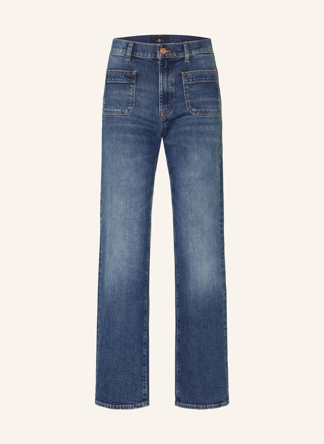 7 for all mankind Straight Jeans STOVEPIPE STRAIGHT: 43Y SOLARSTORM