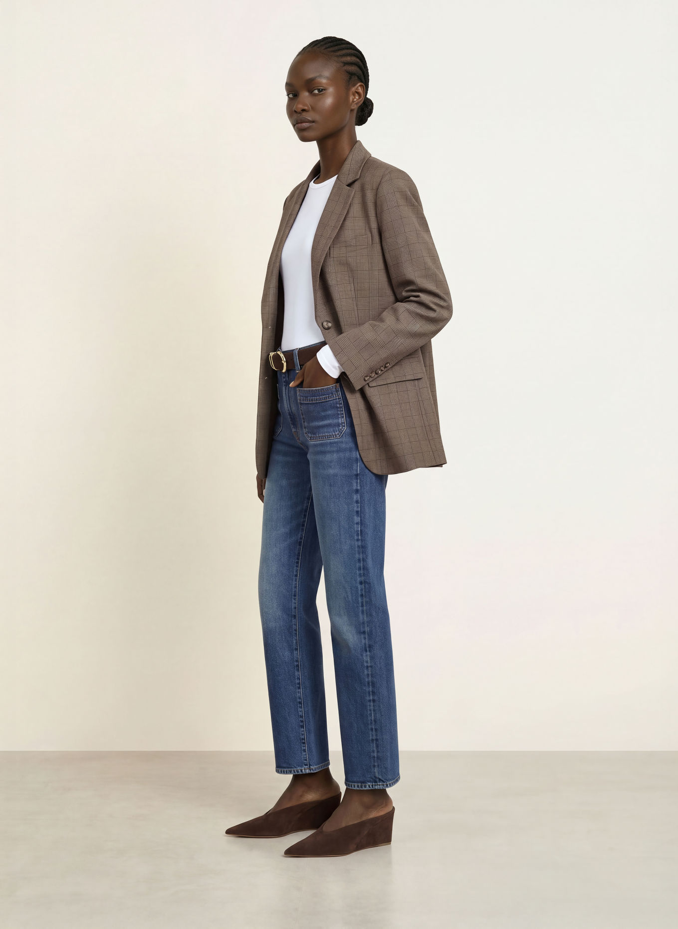 7 for all mankind Straight Jeans STOVEPIPE STRAIGHT: 43Y SOLARSTORM