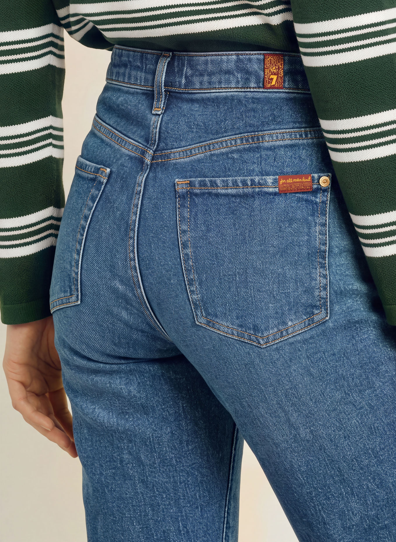7 for all mankind Straight jeans HIGH RISE STRAIGHT: 43Y SOLARSTORM