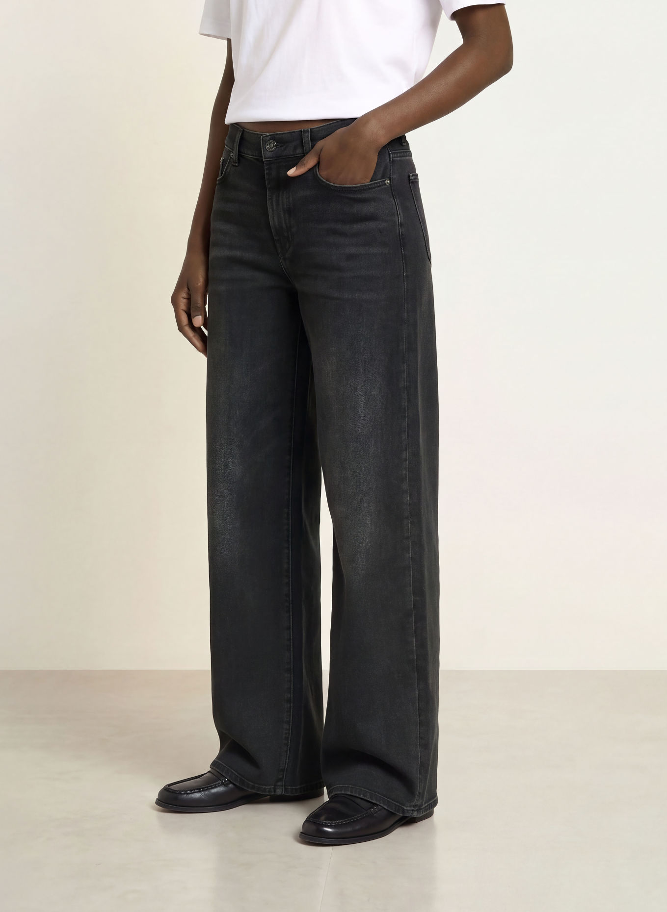 7 for all mankind Jeansy wide leg LOTTA: 45I NIGHTLOOM