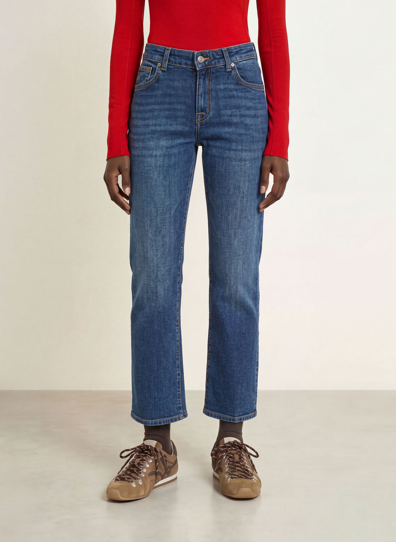 7 for all mankind Straight jeans CALIE: 43W DEEPFLOW