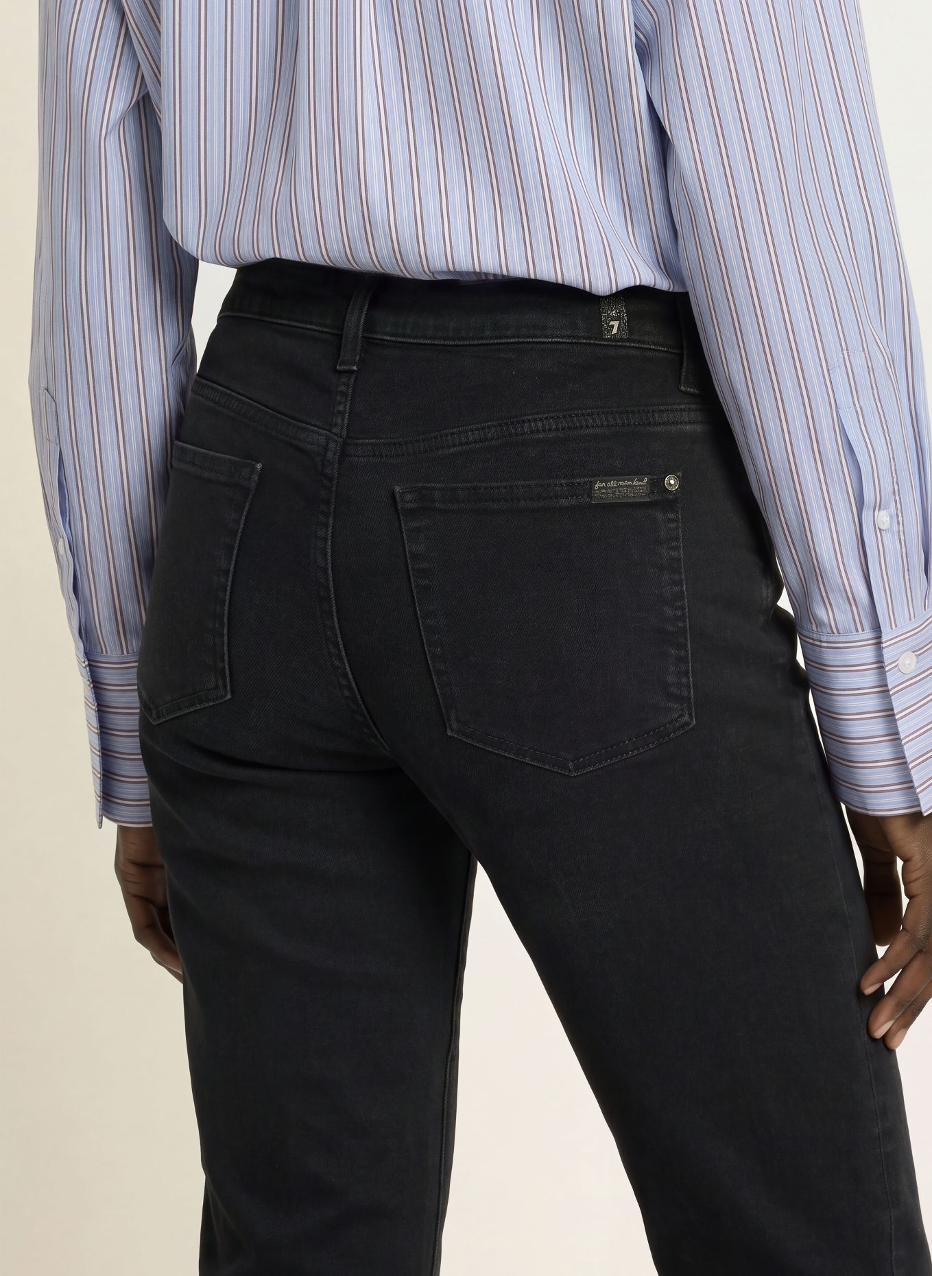 7 for all mankind Straight Jeans LOW CIGARETTE: 43V AFTERDARK