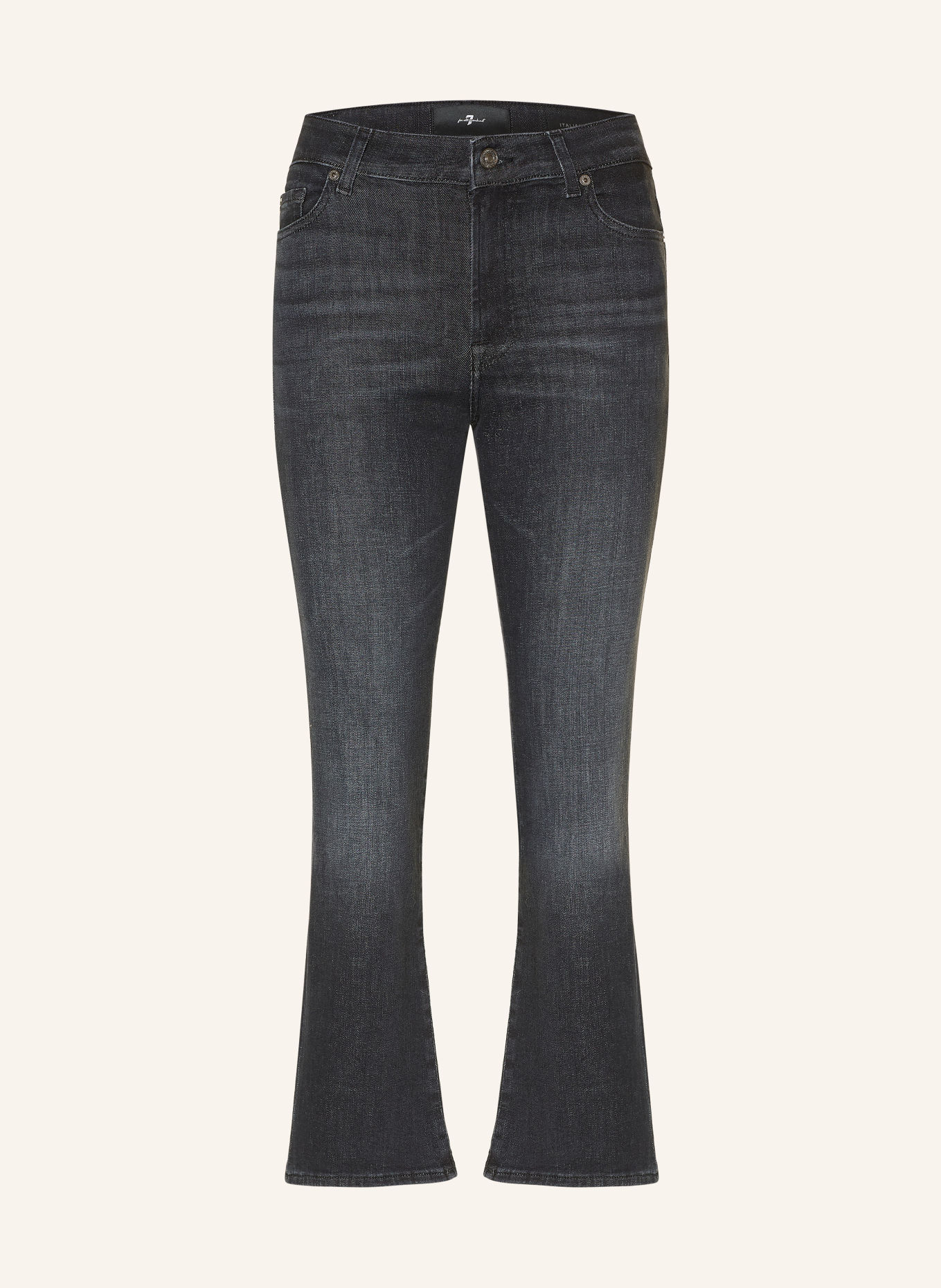 7 for all mankind Bootcut jeans CROPPED BOOT: 45O BLACKOUT