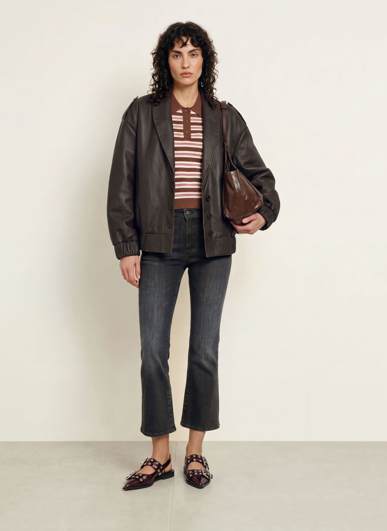 7 for all mankind Bootcut jeans CROPPED BOOT: 45O BLACKOUT