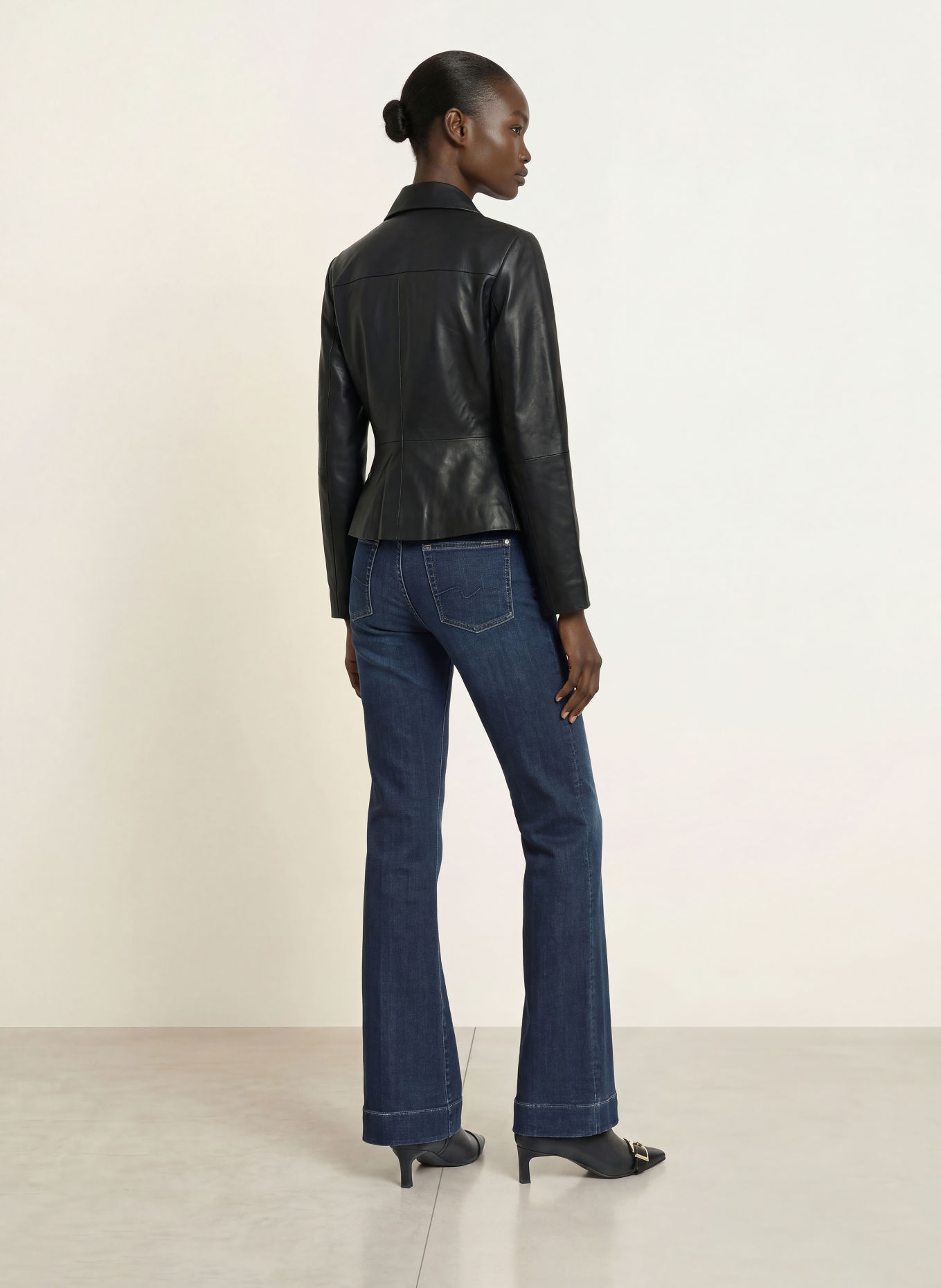 7 for all mankind Wide Leg Jeans MODERN DOJO: 45S DEEPNIGHT