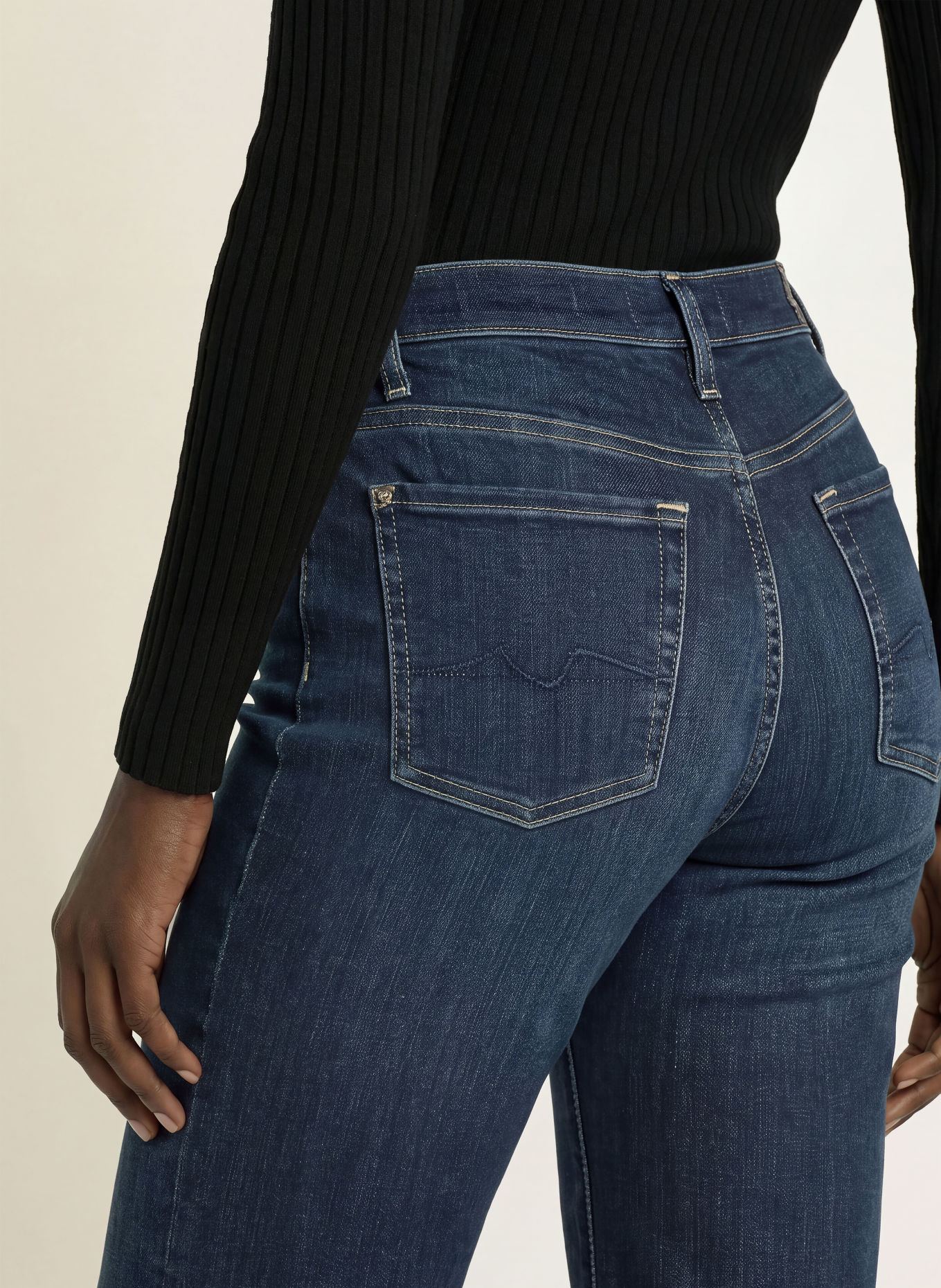 7 for all mankind Wide Leg Jeans MODERN DOJO: 45S DEEPNIGHT