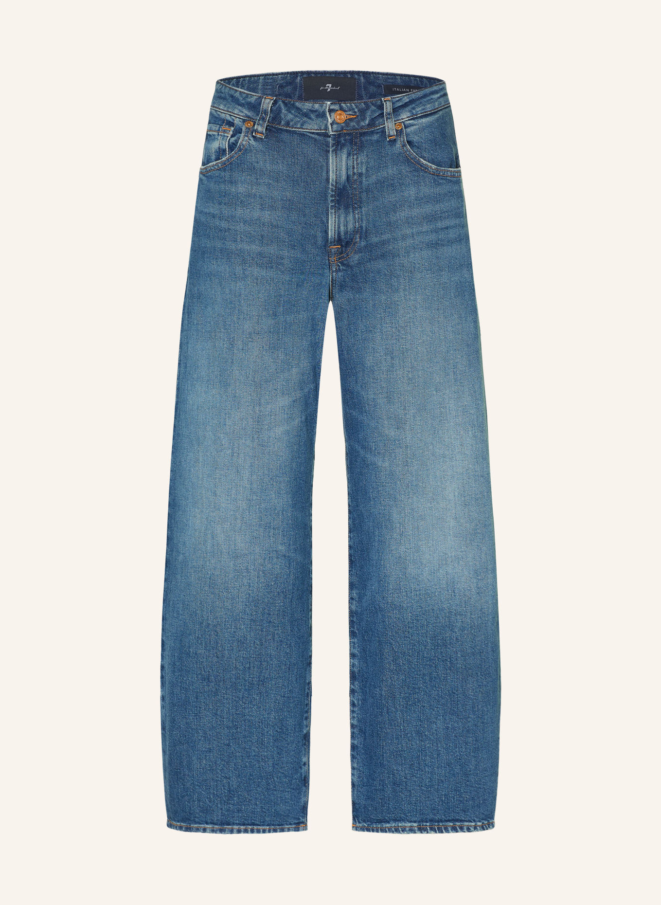 7 for all mankind BONNIE CURVILINEAR Barrel-leg jeans: 43Y SOLARSTORM