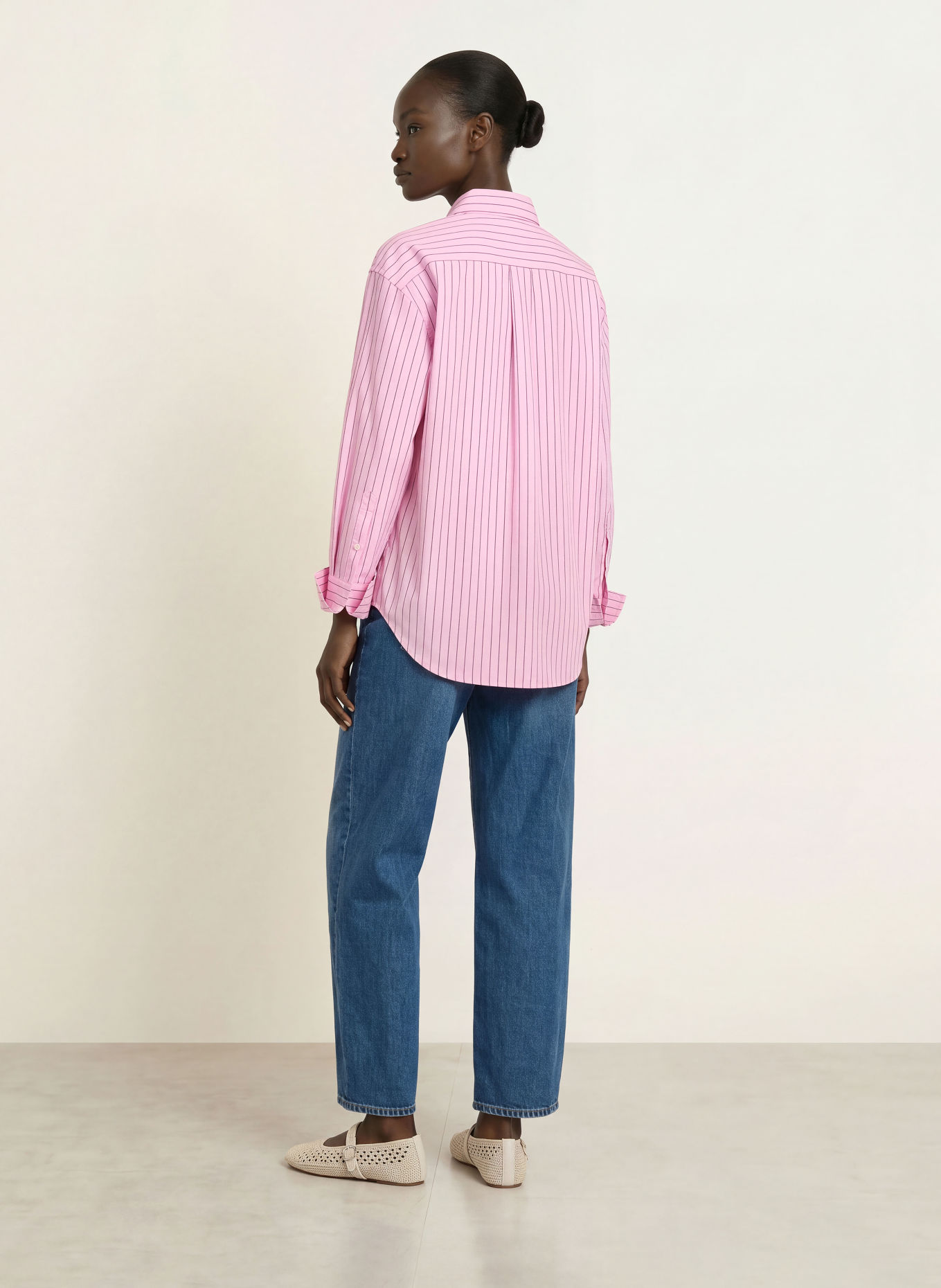 7 for all mankind BONNIE CURVILINEAR Barrel-leg jeans: 43Y SOLARSTORM