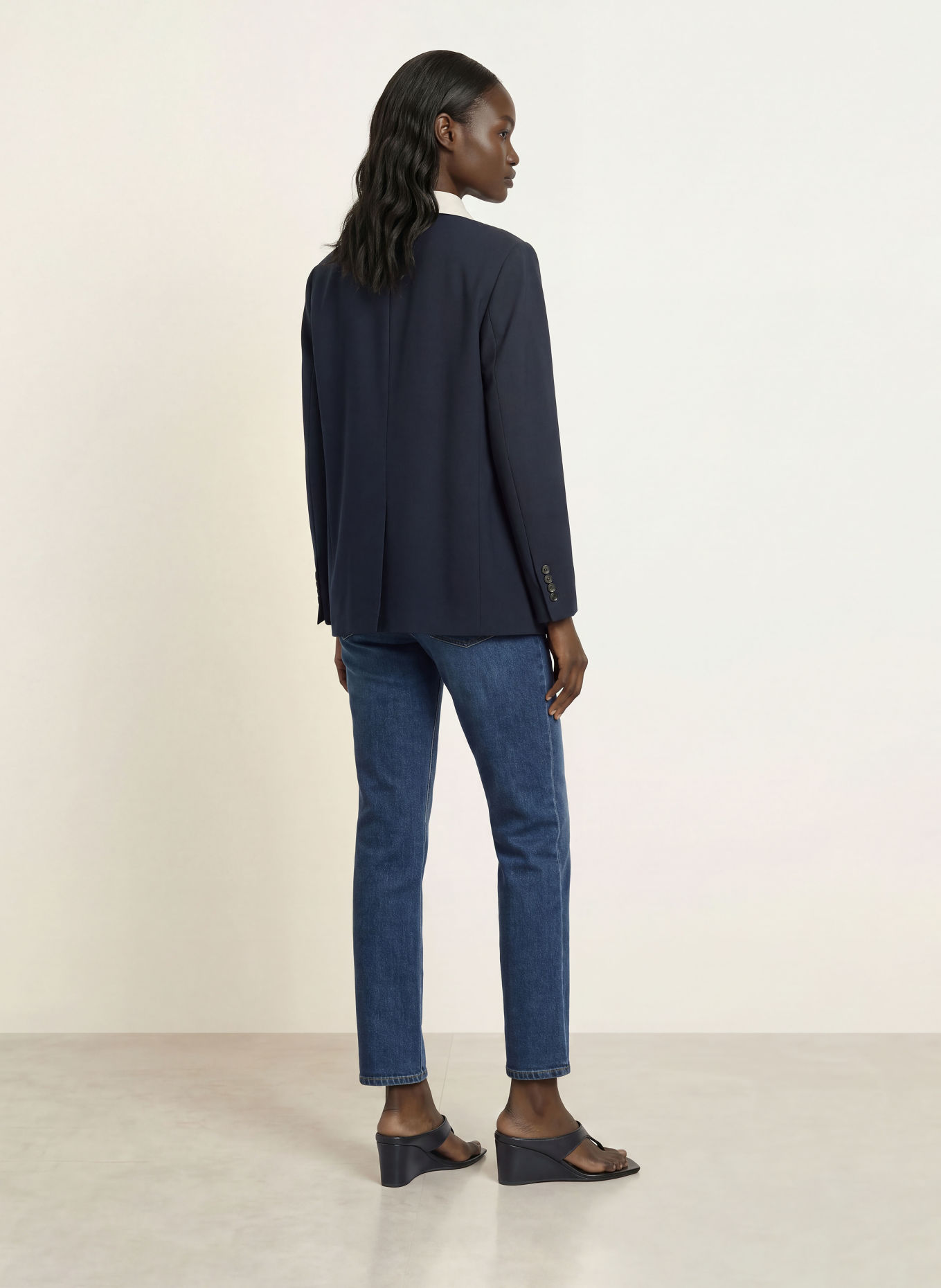 7 for all mankind Straight jeans HIGH RISE STRAIGHT: 43W DEEPFLOW