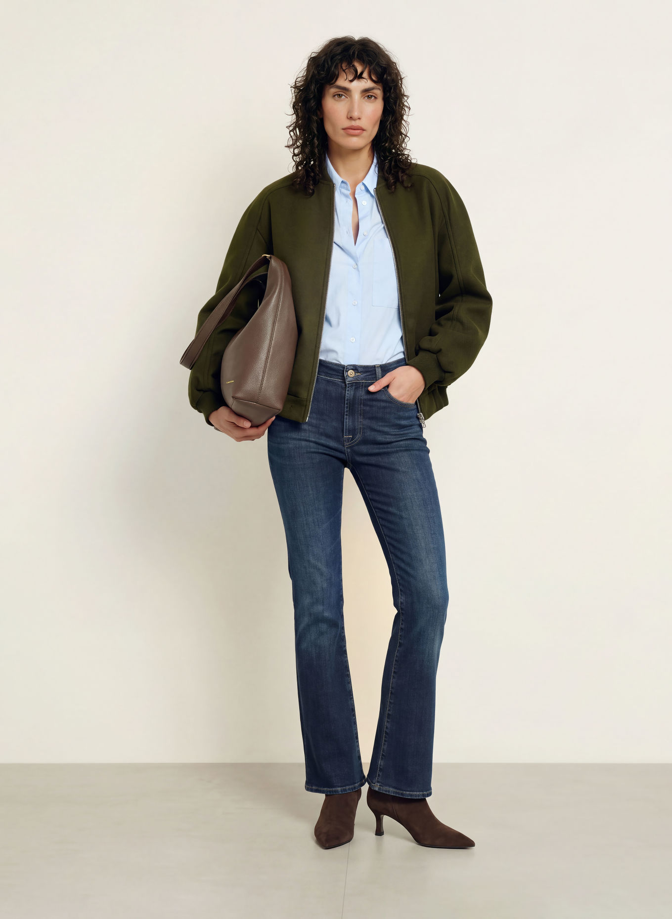 7 for all mankind Bootcut jeans THE LEGGY BOOTCUT: 45S DEEPNIGHT