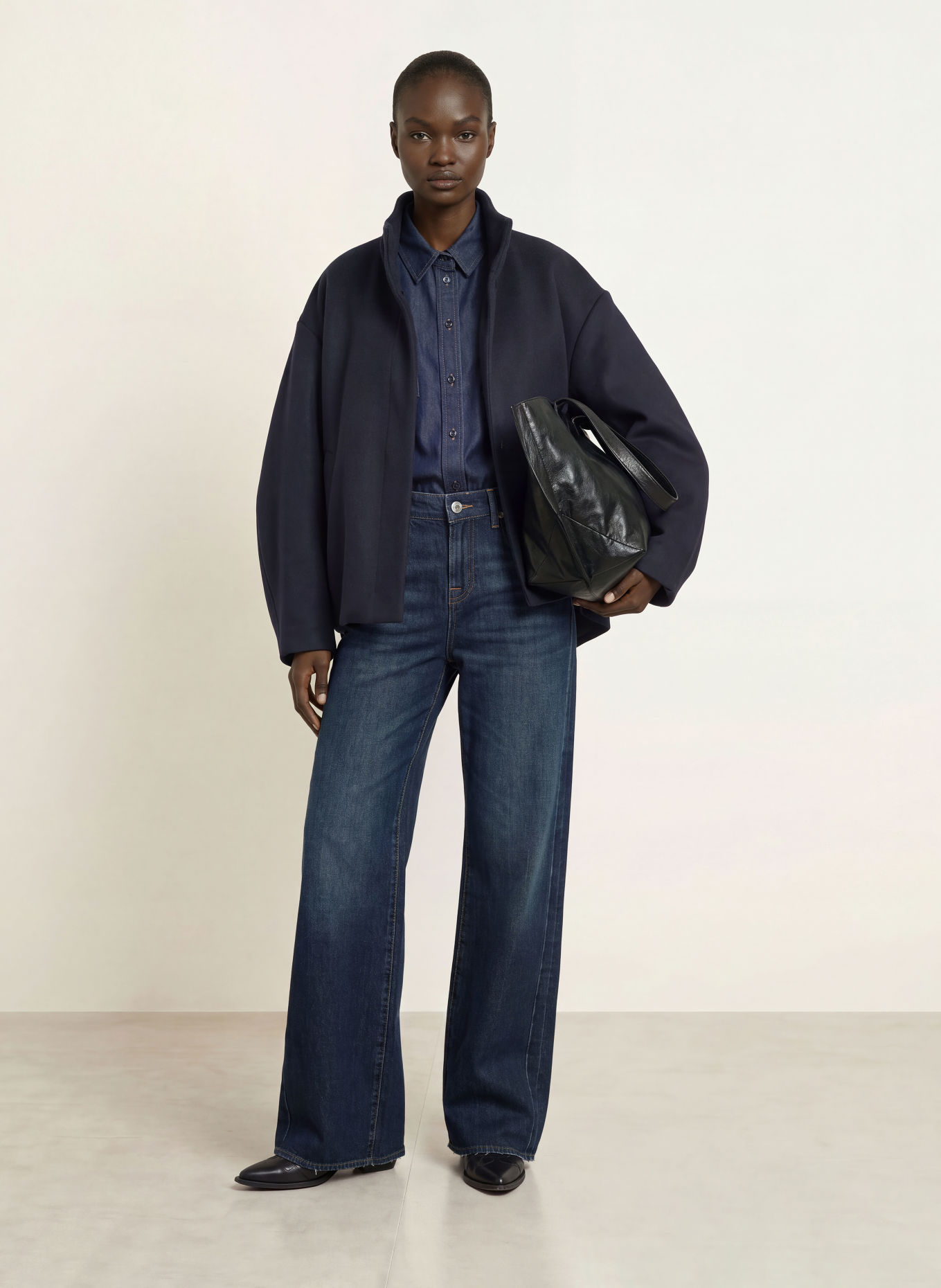 7 for all mankind Wide Leg Jeans LOW TESS: 45D UNDERTOW
