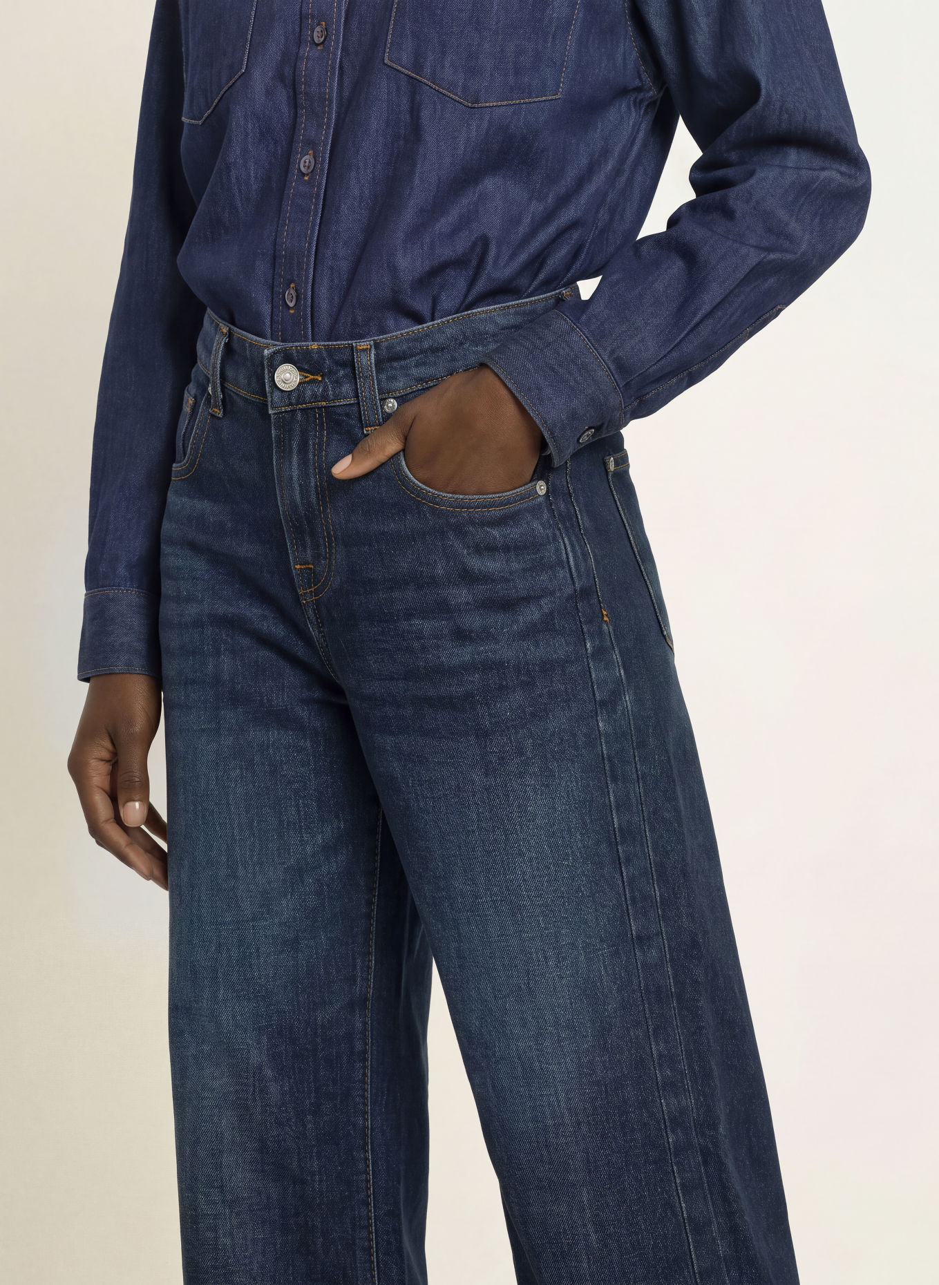 7 for all mankind Wide Leg Jeans LOW TESS: 45D UNDERTOW