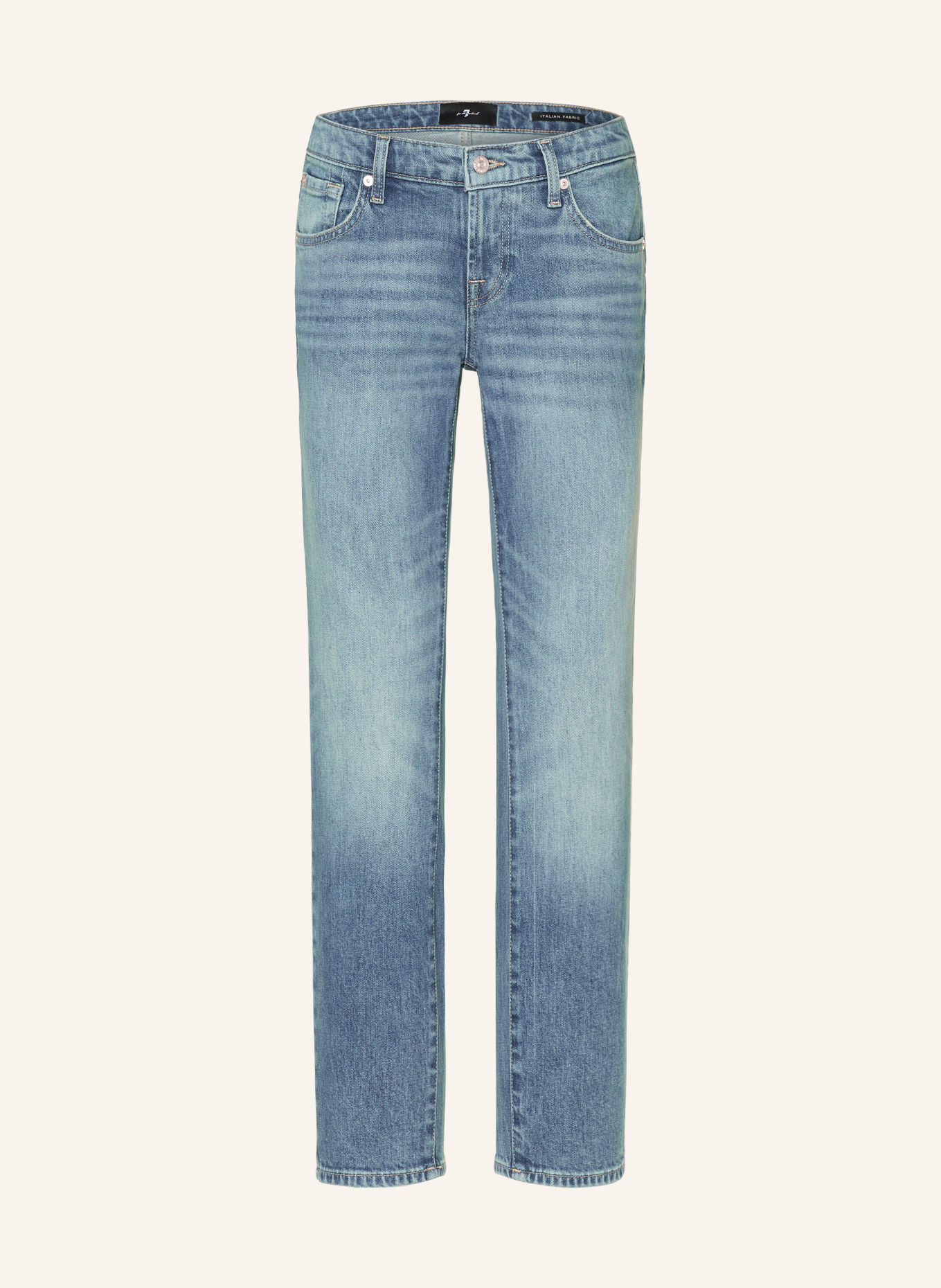 7 for all mankind Jean droit LOW CIGARETTE: 43Z FROSTBITE
