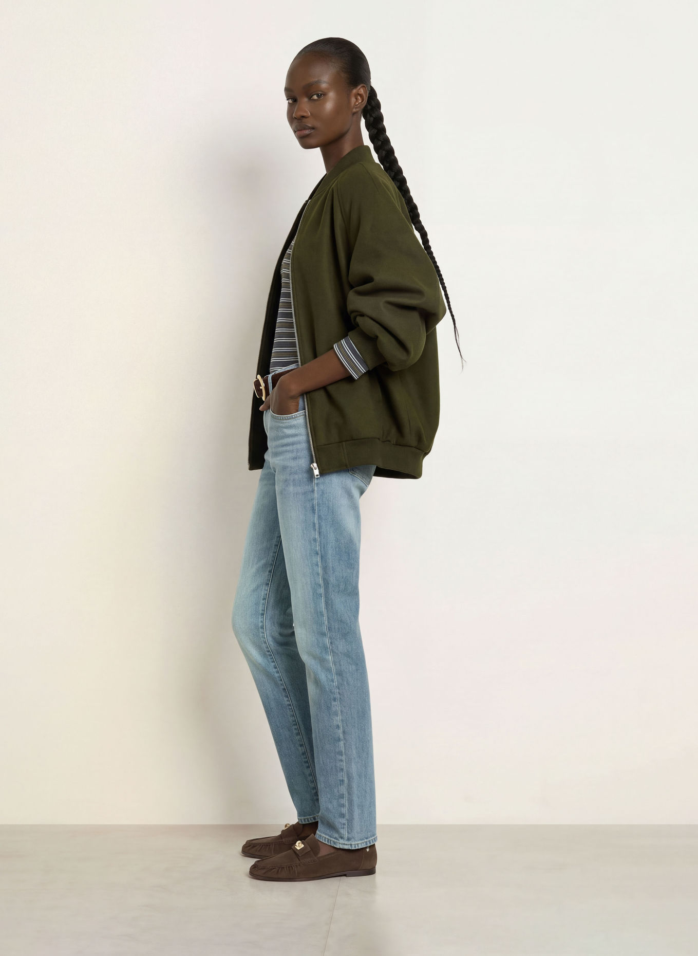 7 for all mankind Jean droit LOW CIGARETTE: 43Z FROSTBITE