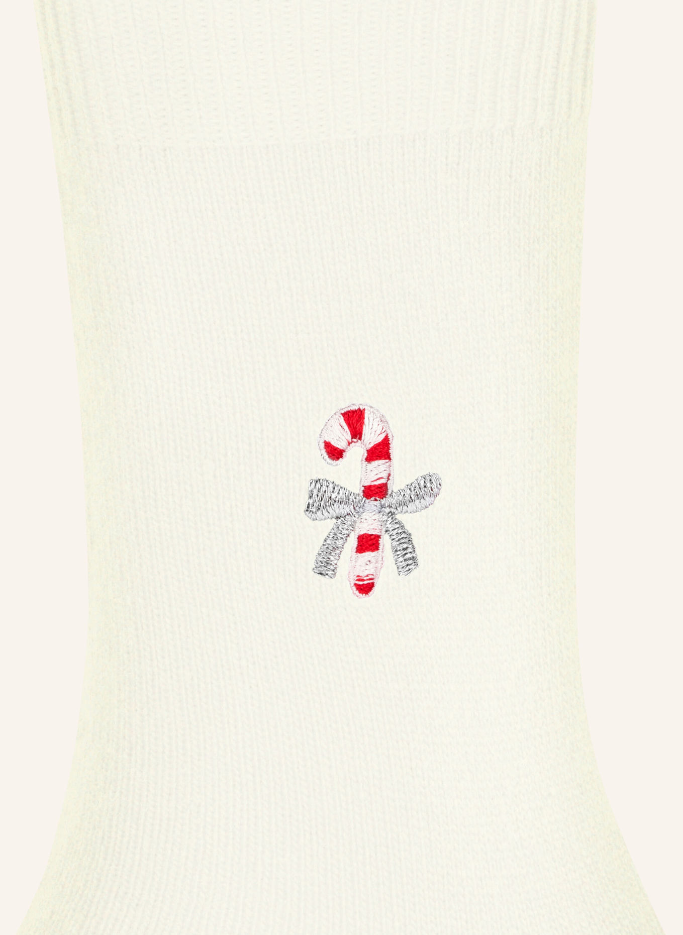 FALKE Socken COSY WOOL CANDY CANE: 2040 off-white