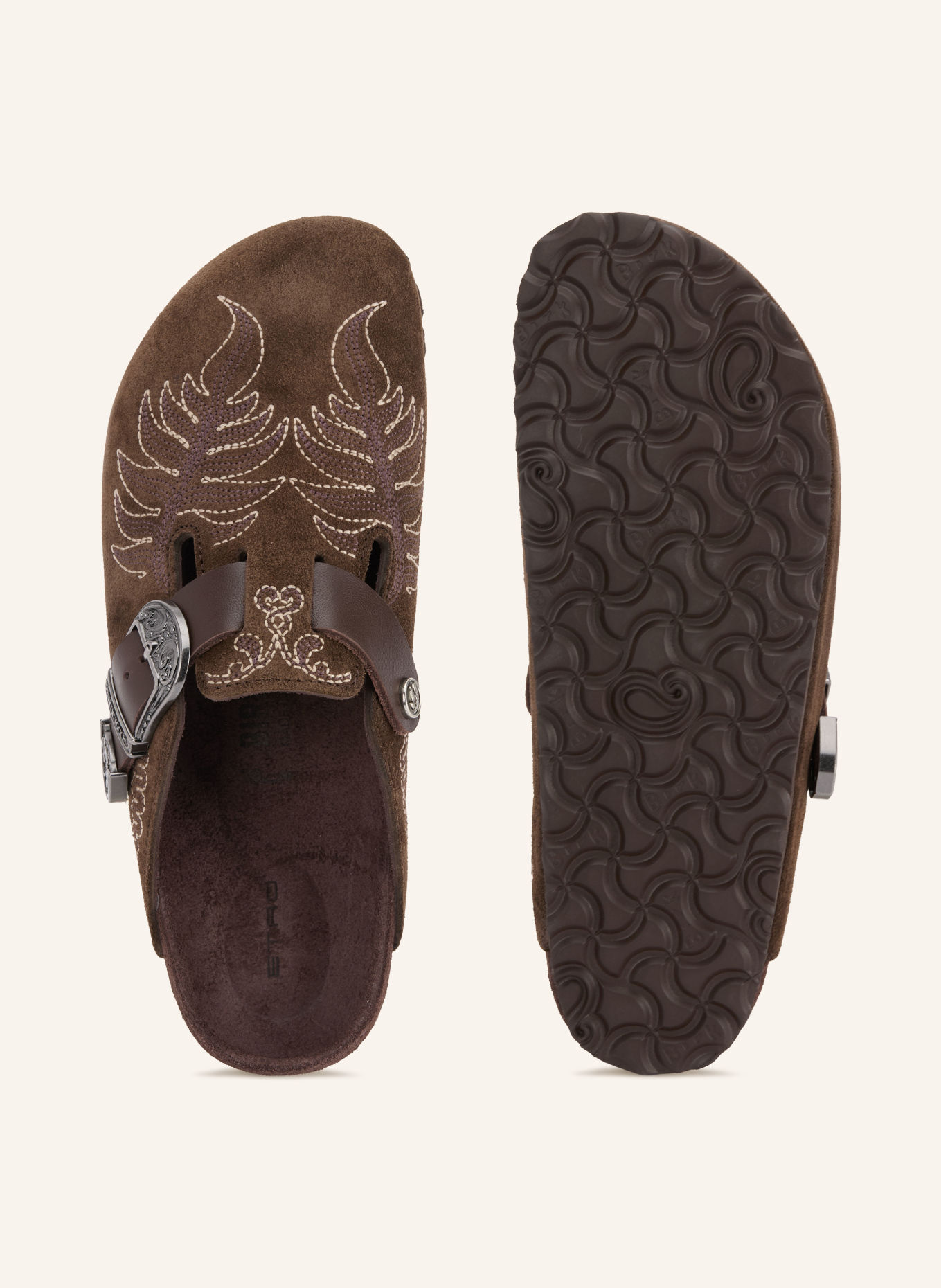 ETRO Slides: DARK BROWN / LIGHT BROWN